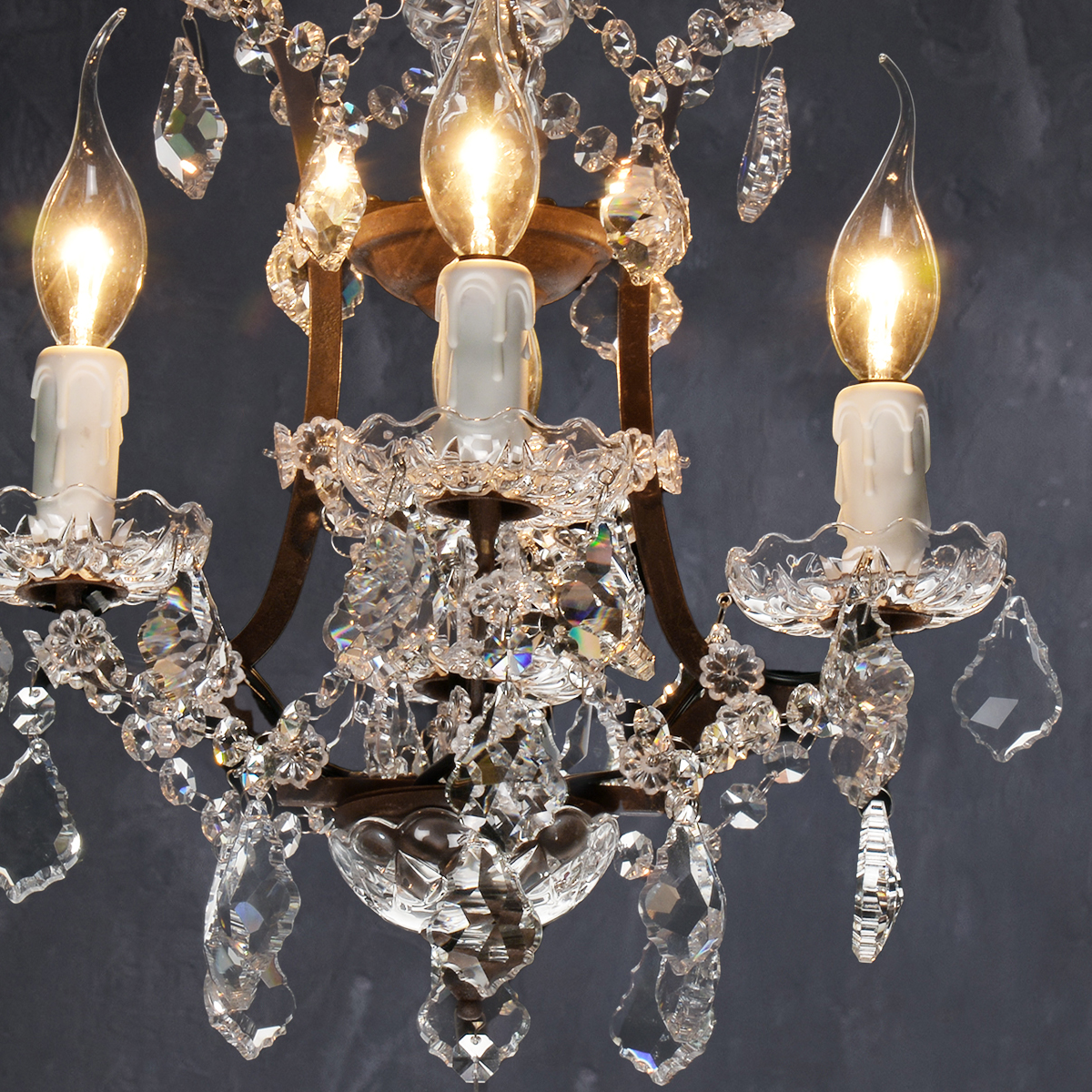 CRYSTAL CHANDELIER ANTIQUE