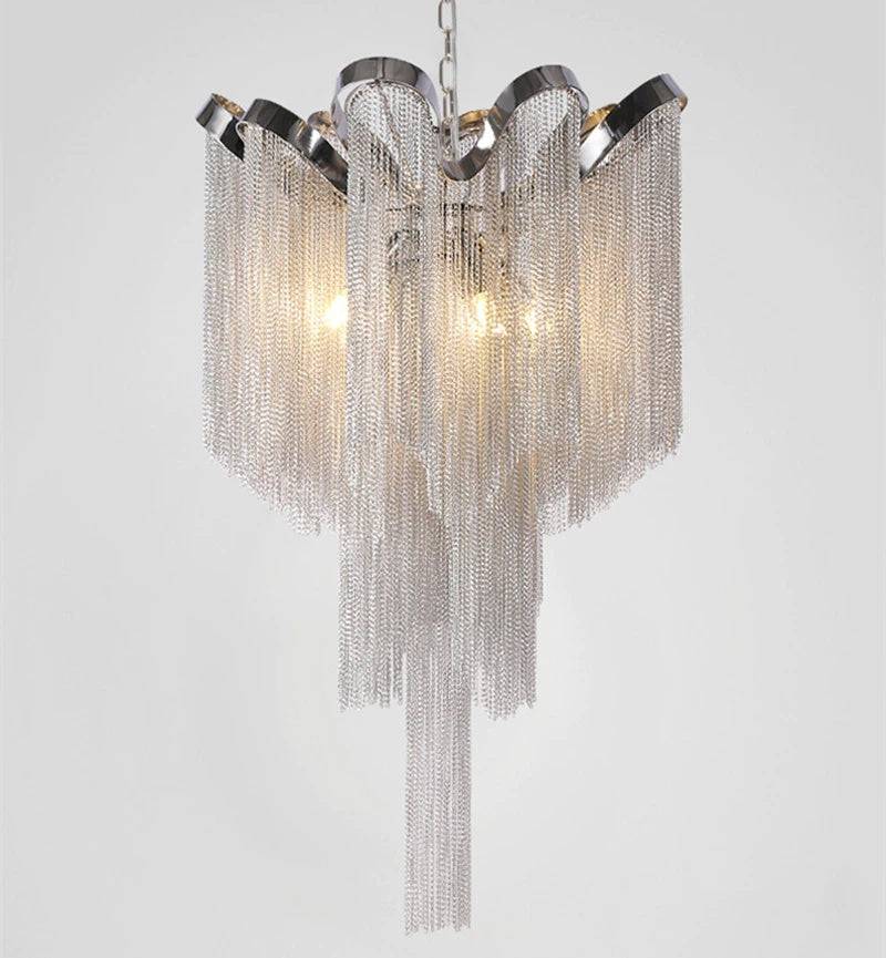 Teresa Cadena Chain Tassel Ceiling Light Fixture