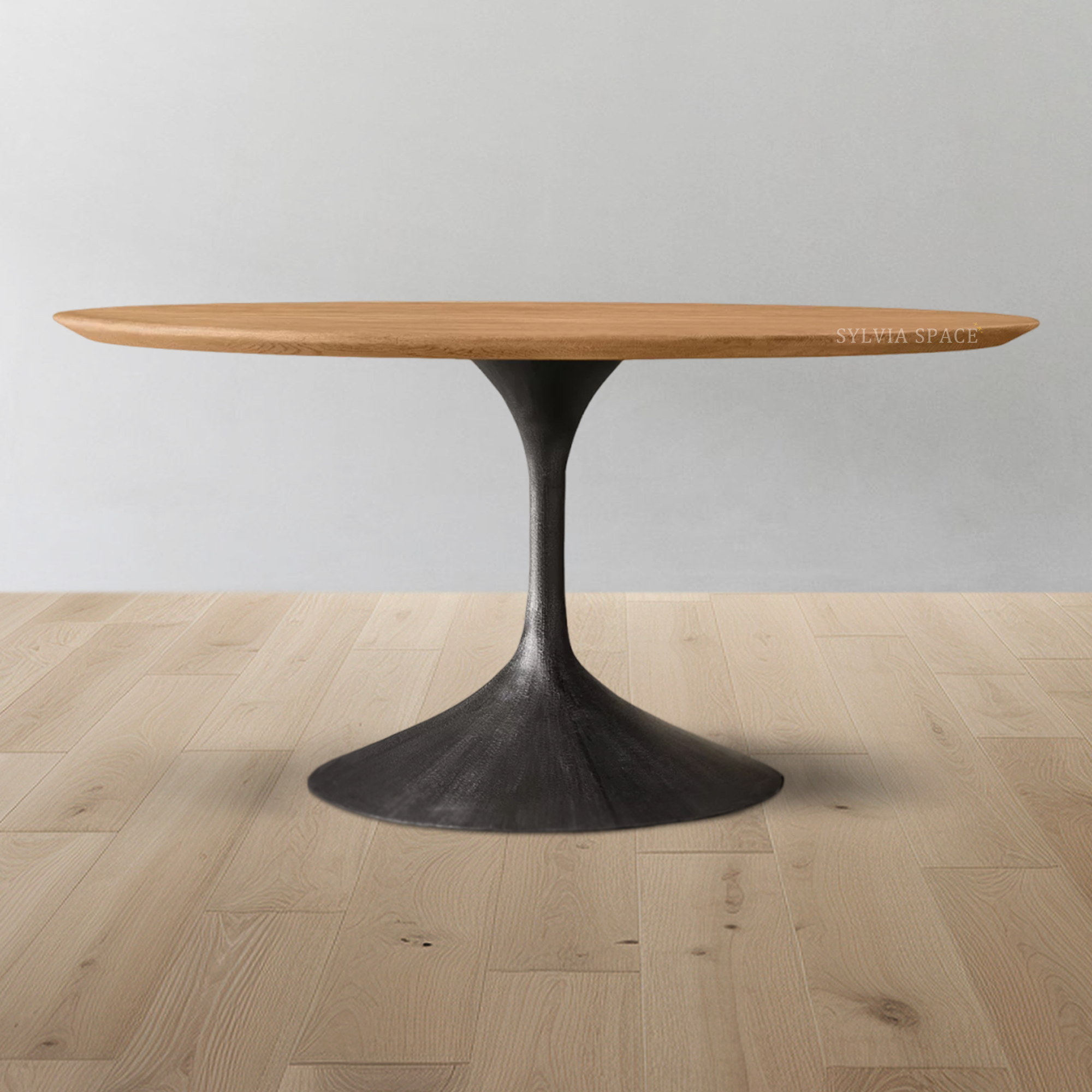 Aero Wood Round Dining Table