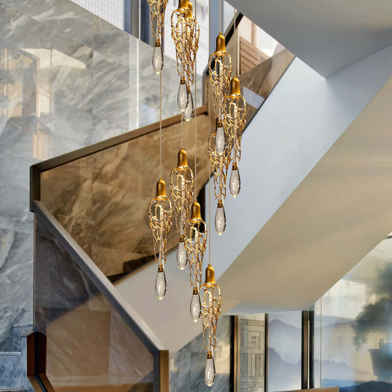 Annata Ice Strip Modern branched chandelier