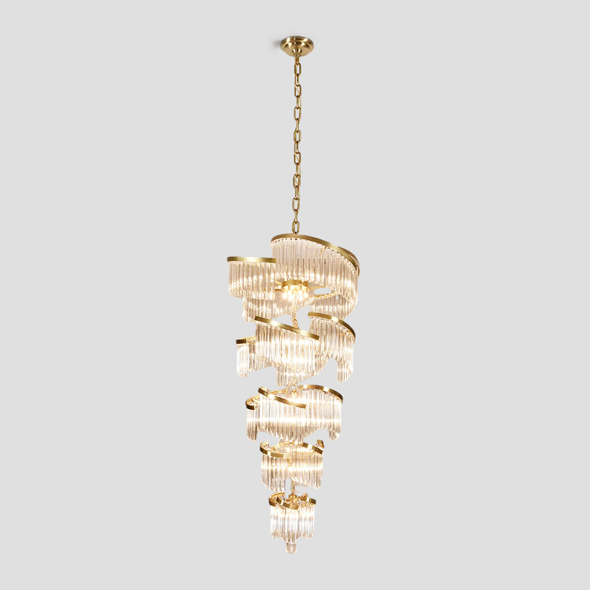 Twin Palms Crystal Chandelier