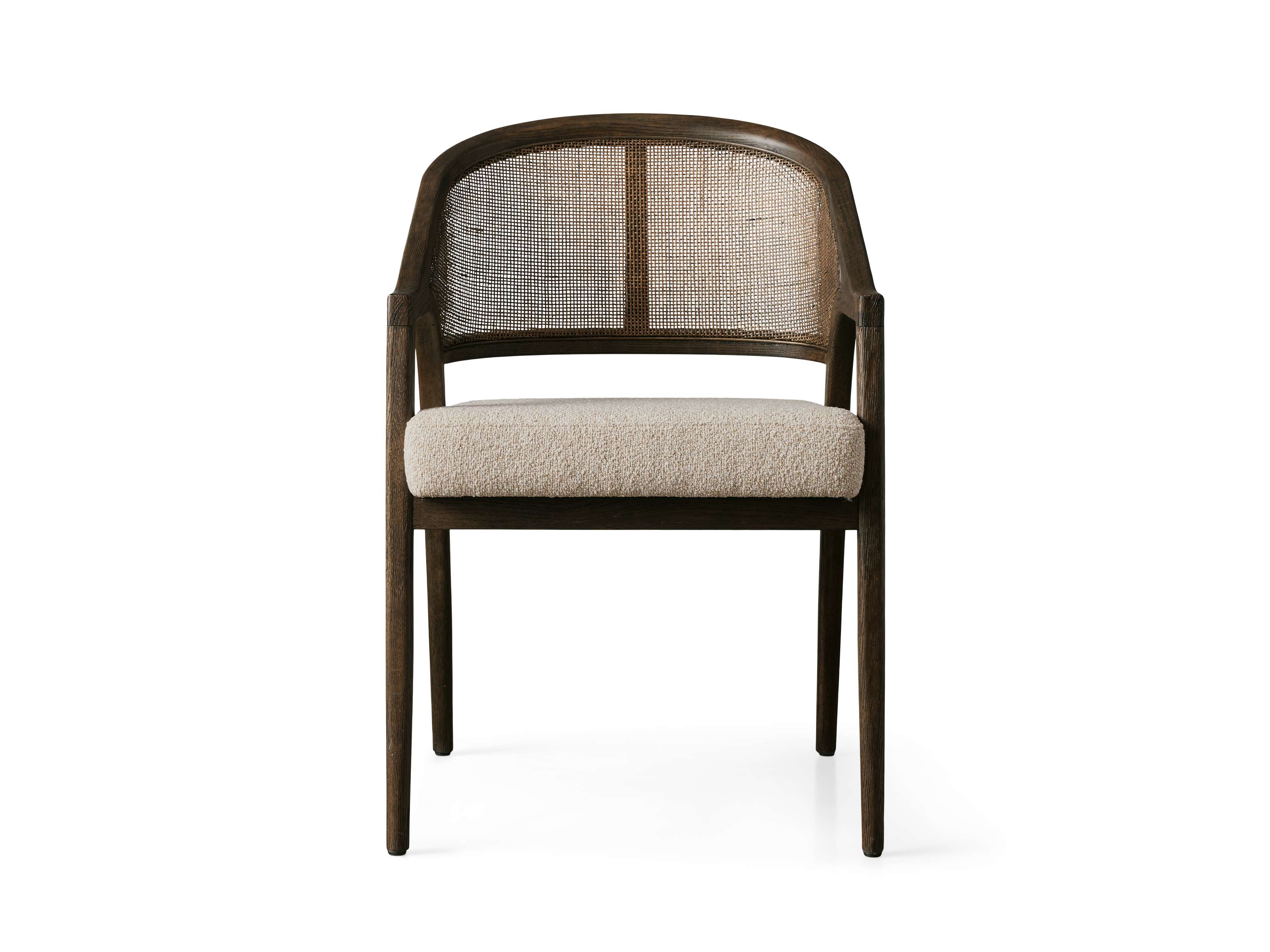 Aimee Dining Arm Chair in Mocha