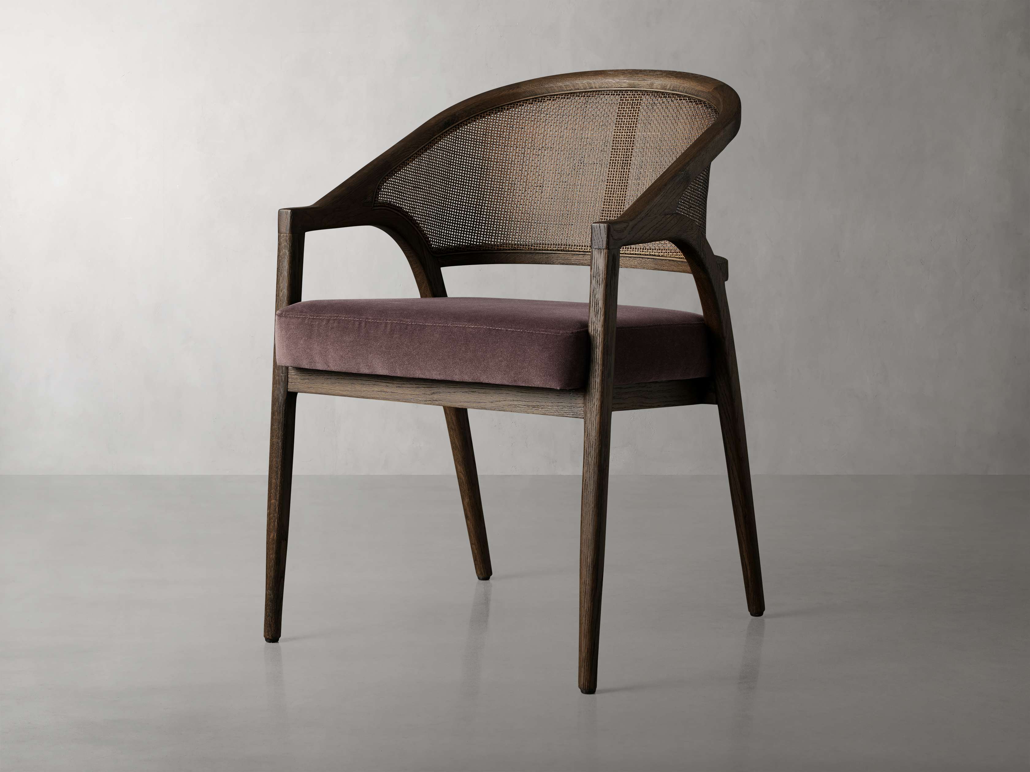 Aimee Dining Arm Chair in Mocha