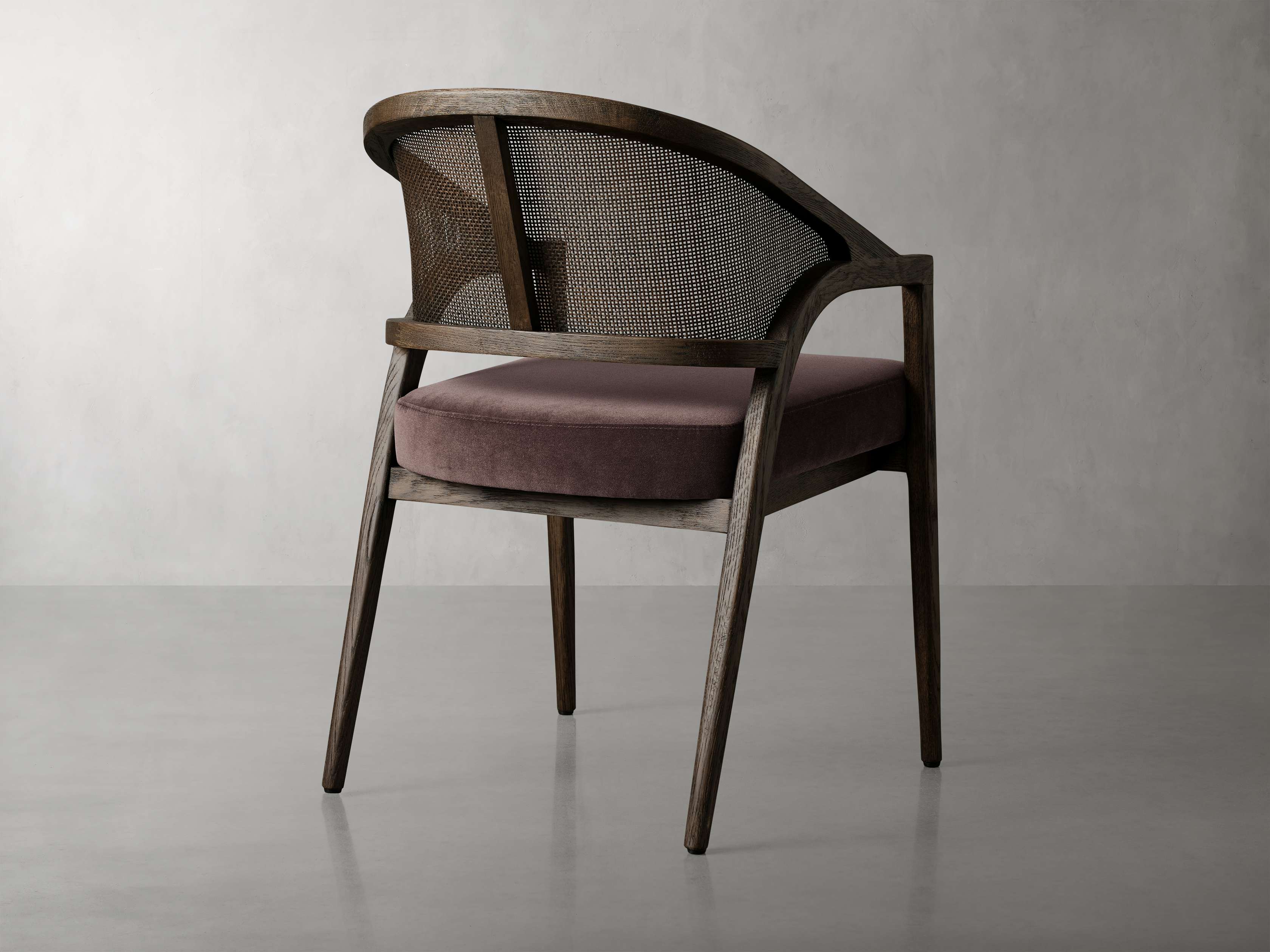 Aimee Dining Arm Chair in Mocha