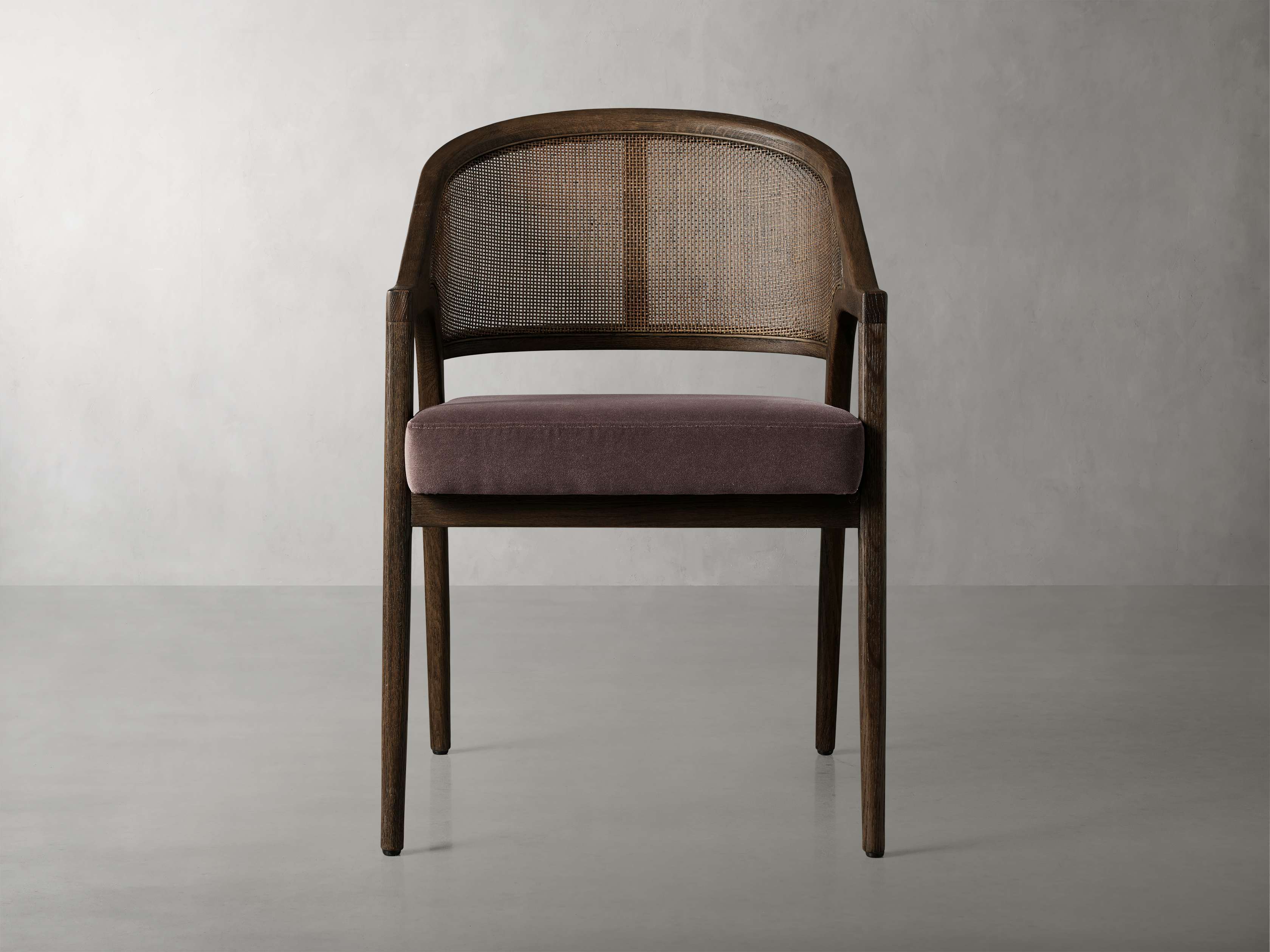 Aimee Dining Arm Chair in Mocha