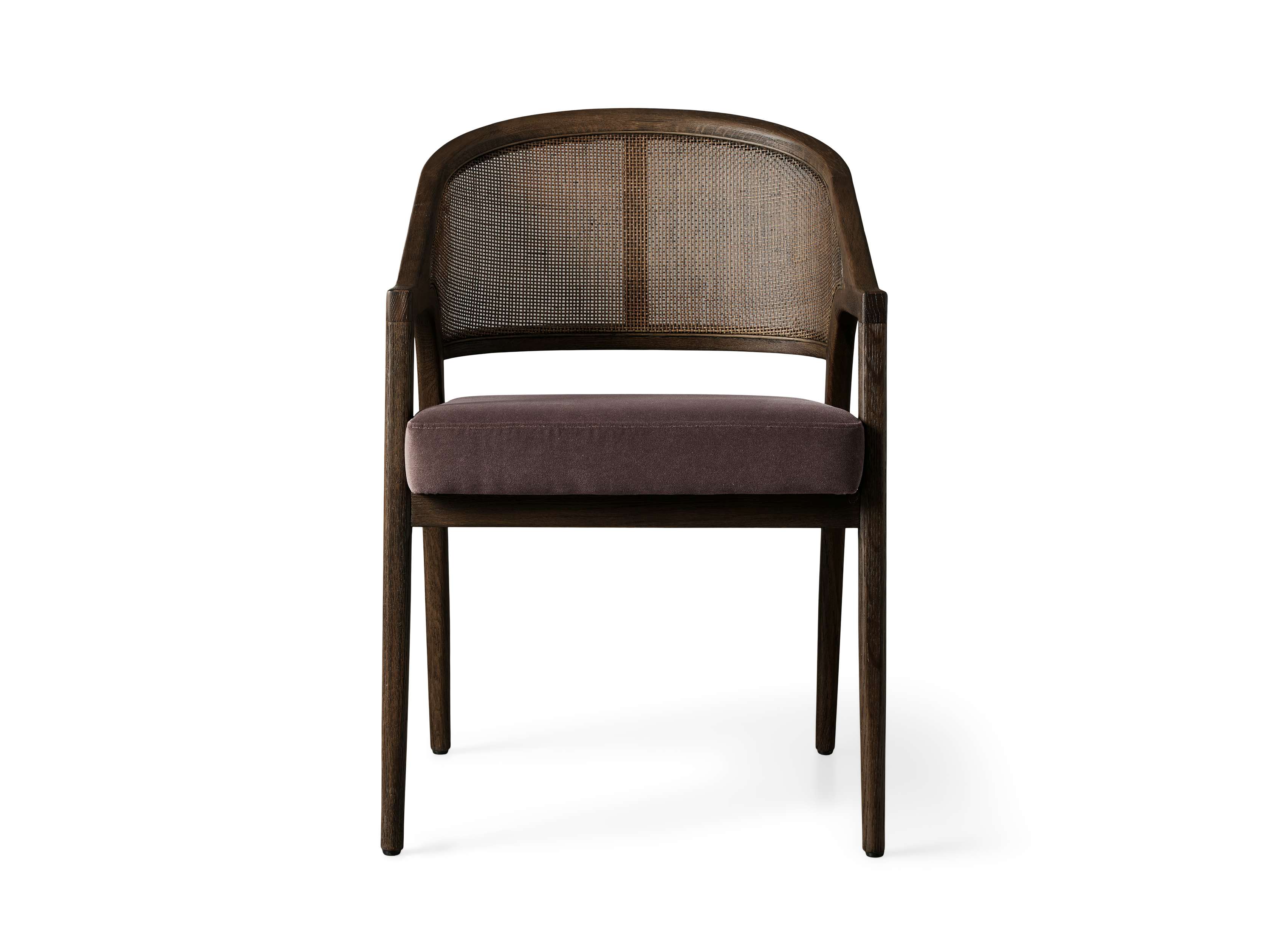 Aimee Dining Arm Chair in Mocha