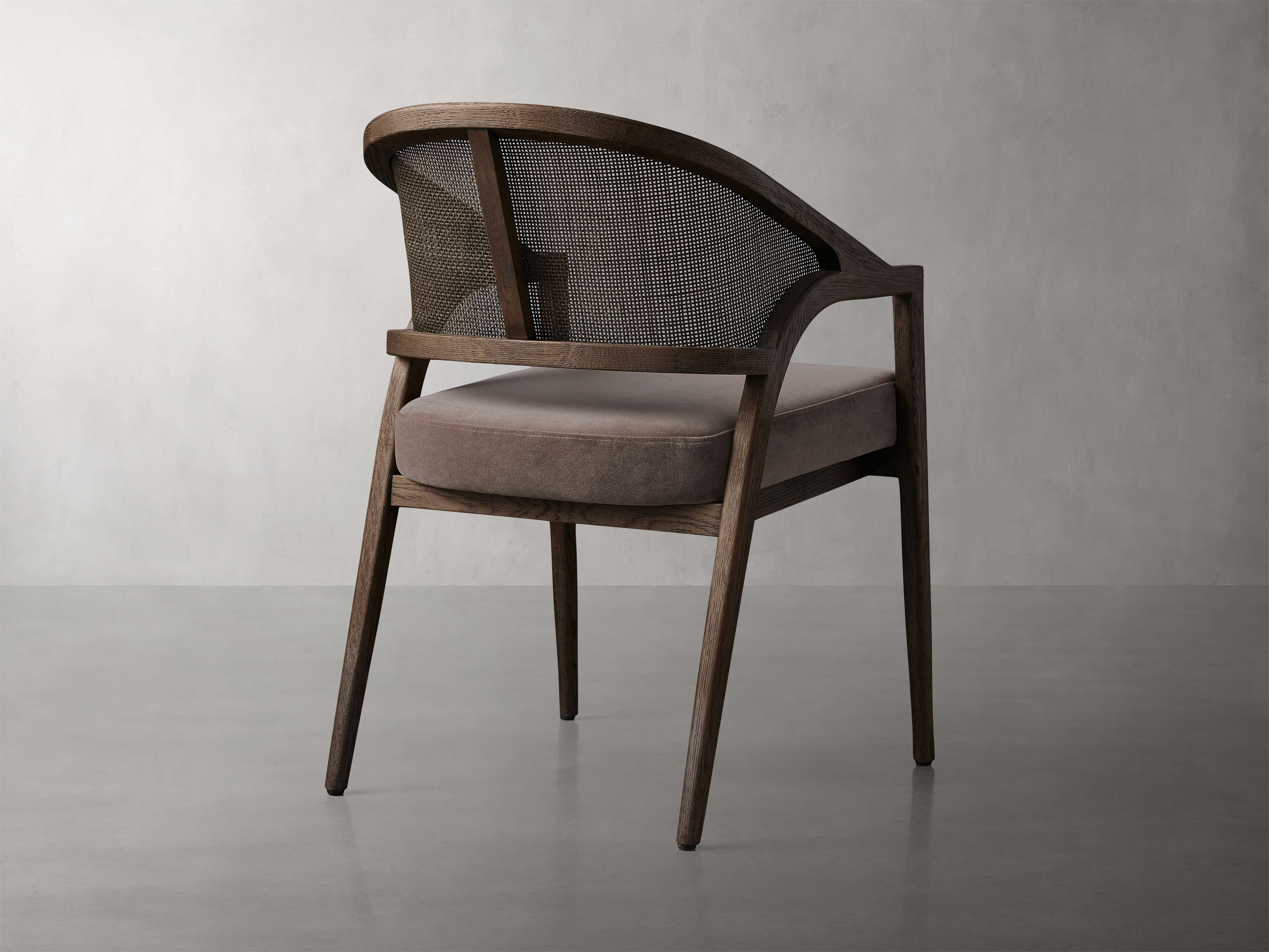 Aimee Dining Arm Chair in Mocha