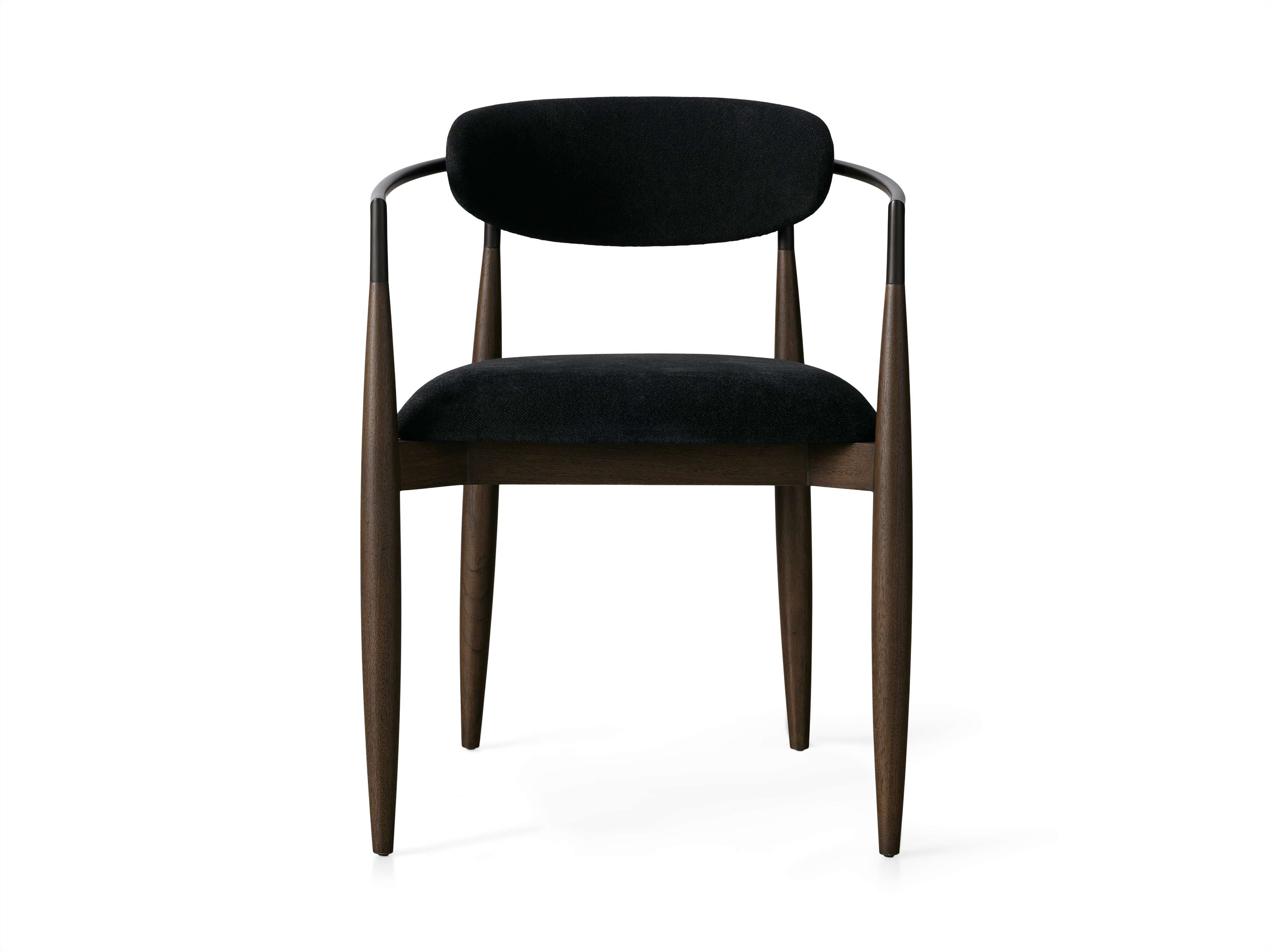 Jagger Dining Arm Chair in Cinder with Oil Rubbed Bronze