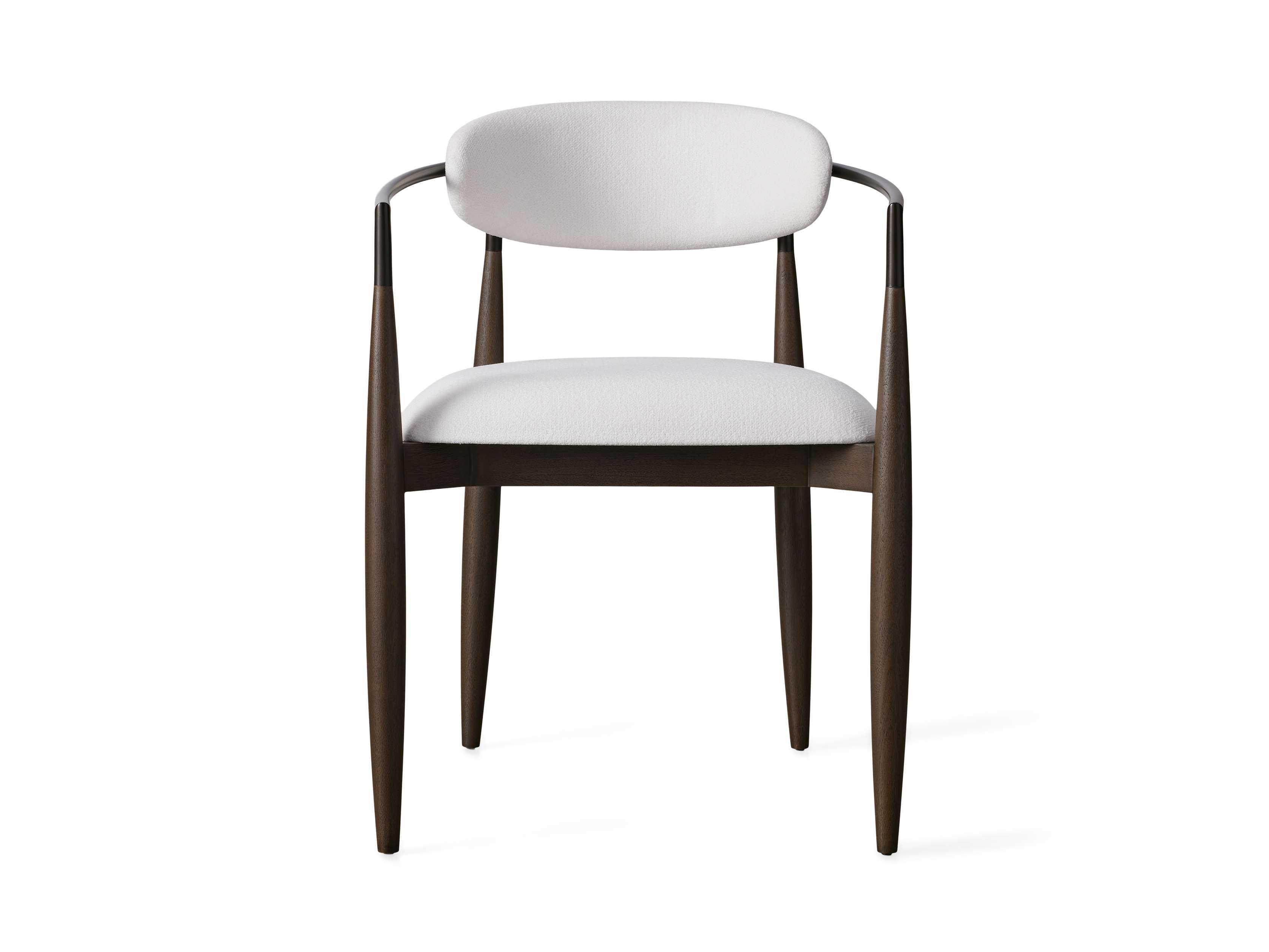 Jagger Dining Arm Chair in Cinder with Oil Rubbed Bronze