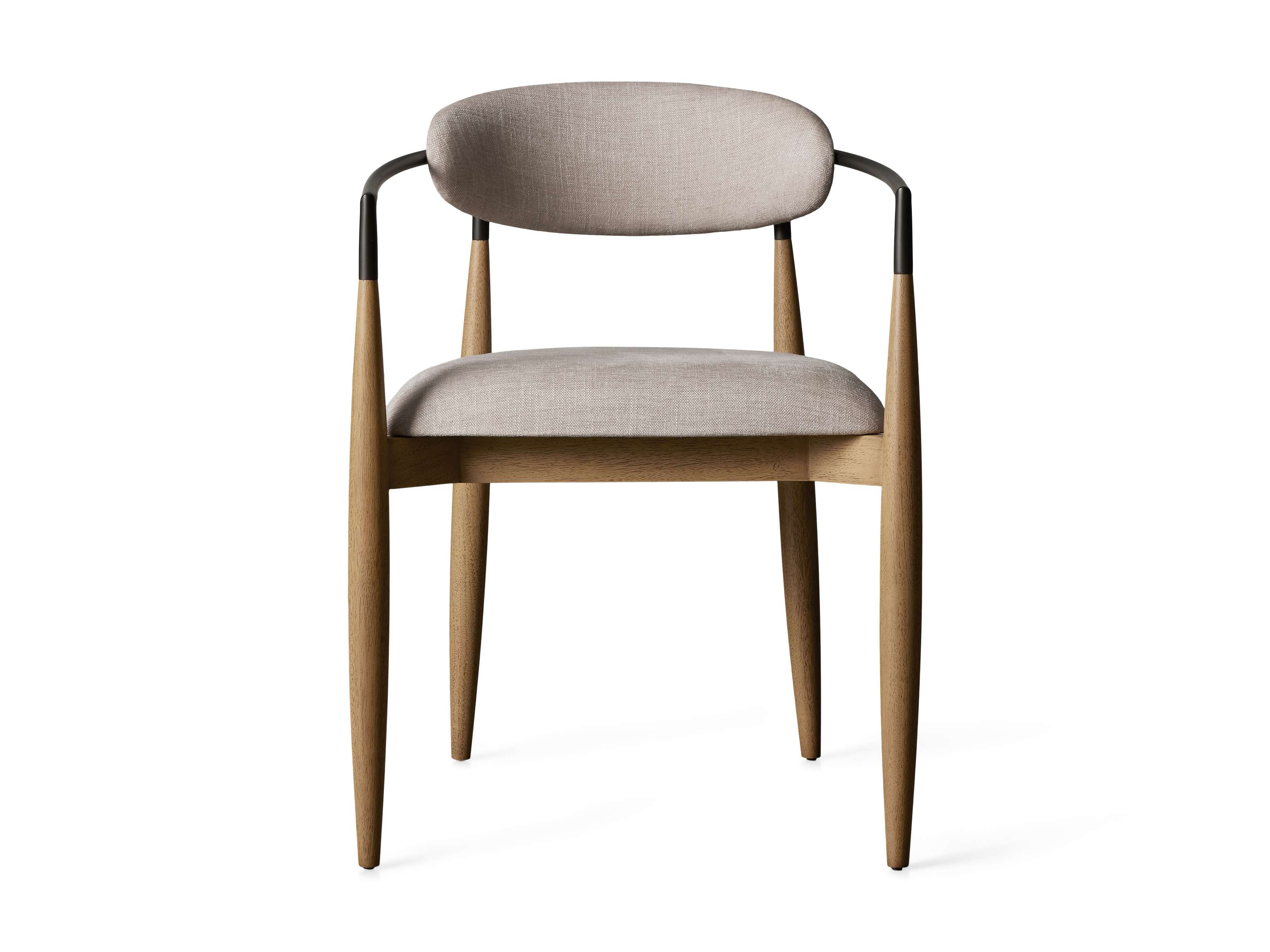 Jagger Dining Arm Chair in Natural with Oil Rubbed Bronze