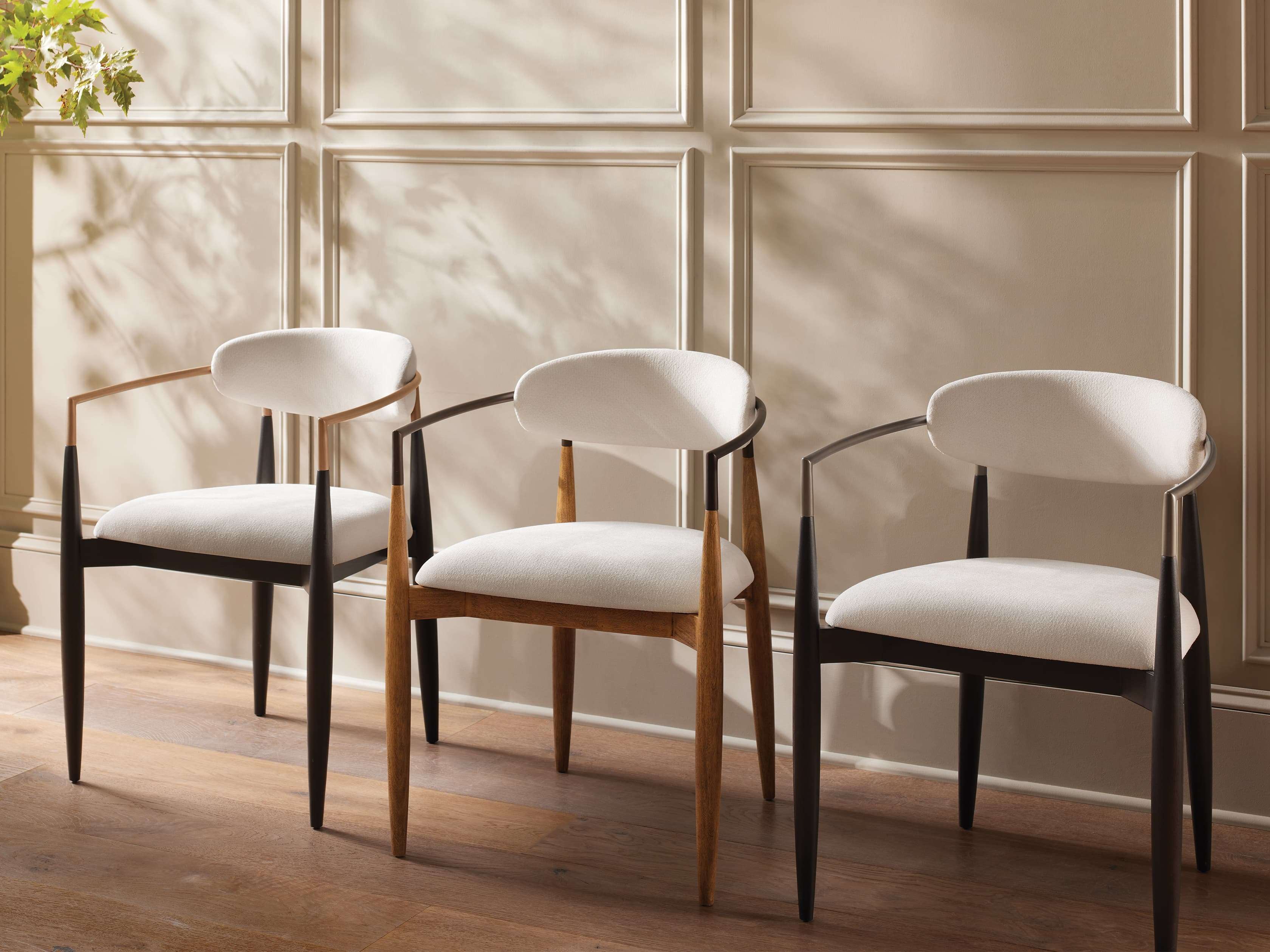 Jagger Dining Arm Chair in Natural with Oil Rubbed Bronze