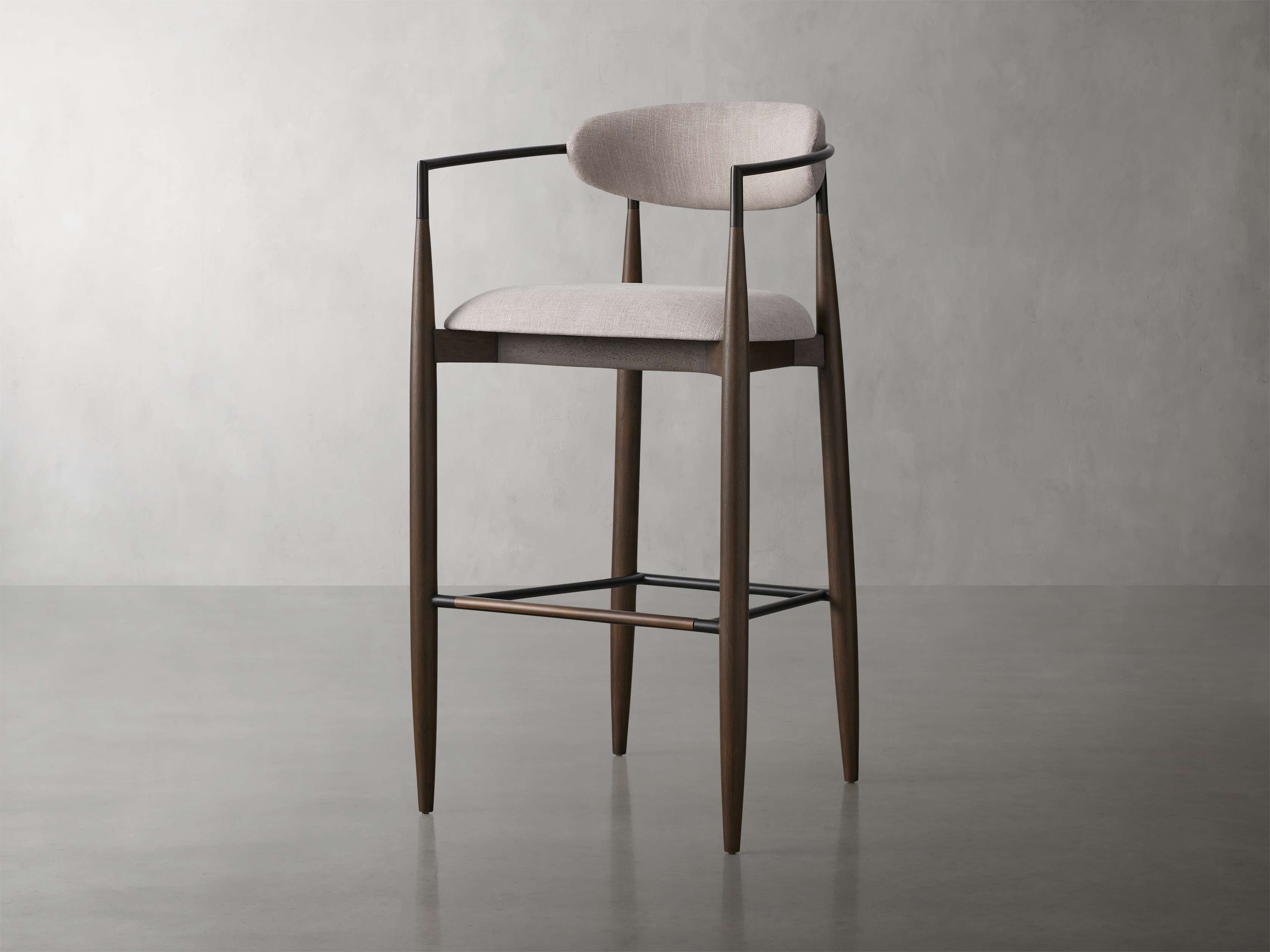 Jagger Stool in Cinder with Oil Rubbed Bronze