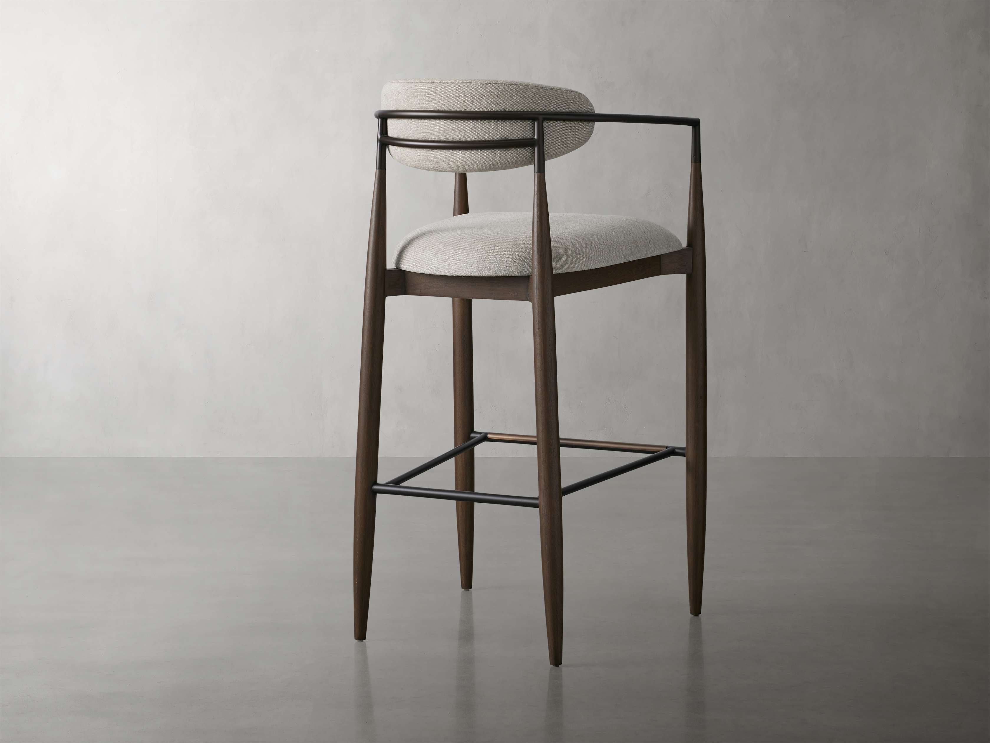 Jagger Stool in Cinder with Oil Rubbed Bronze