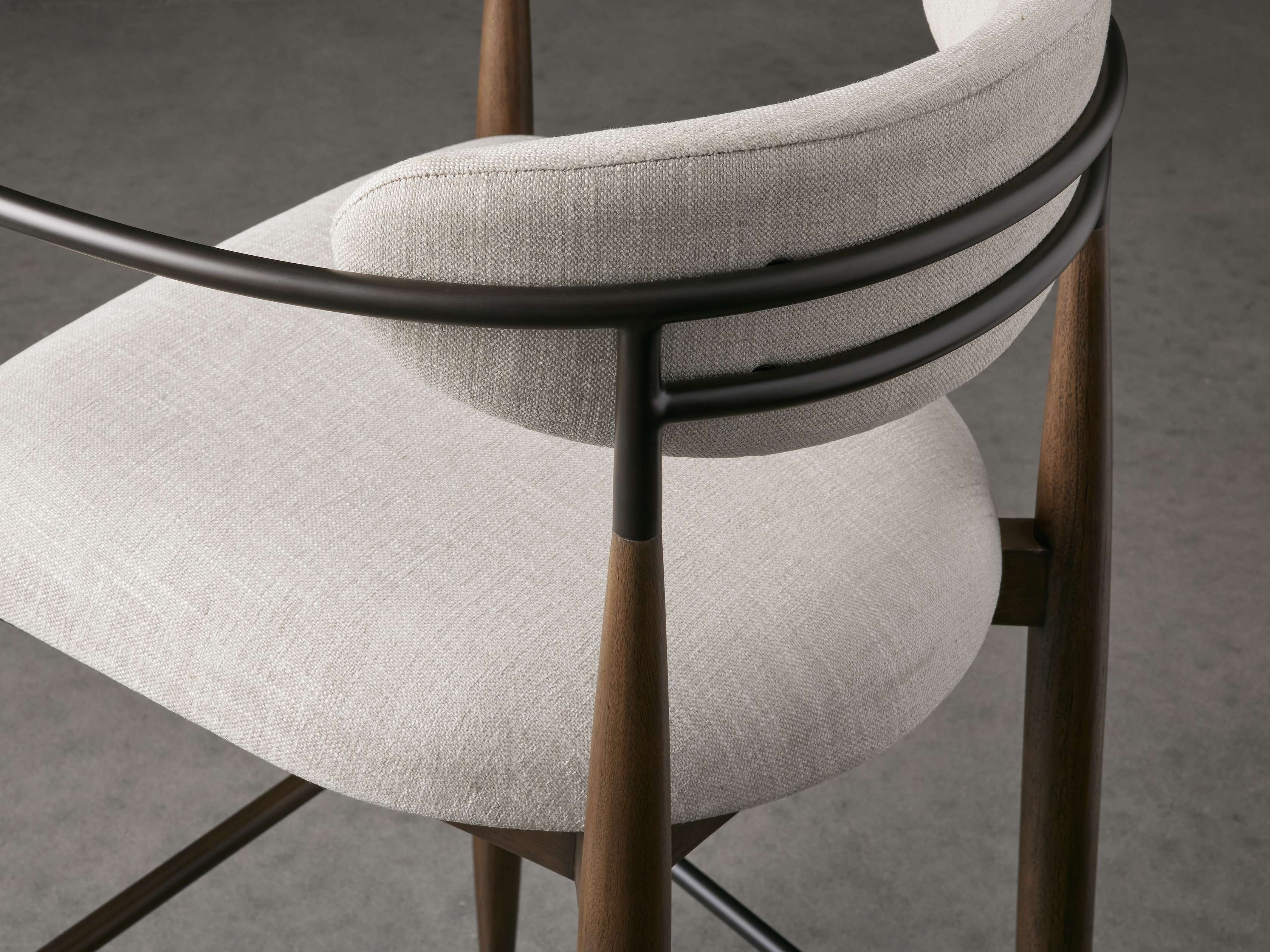 Jagger Stool in Cinder with Oil Rubbed Bronze