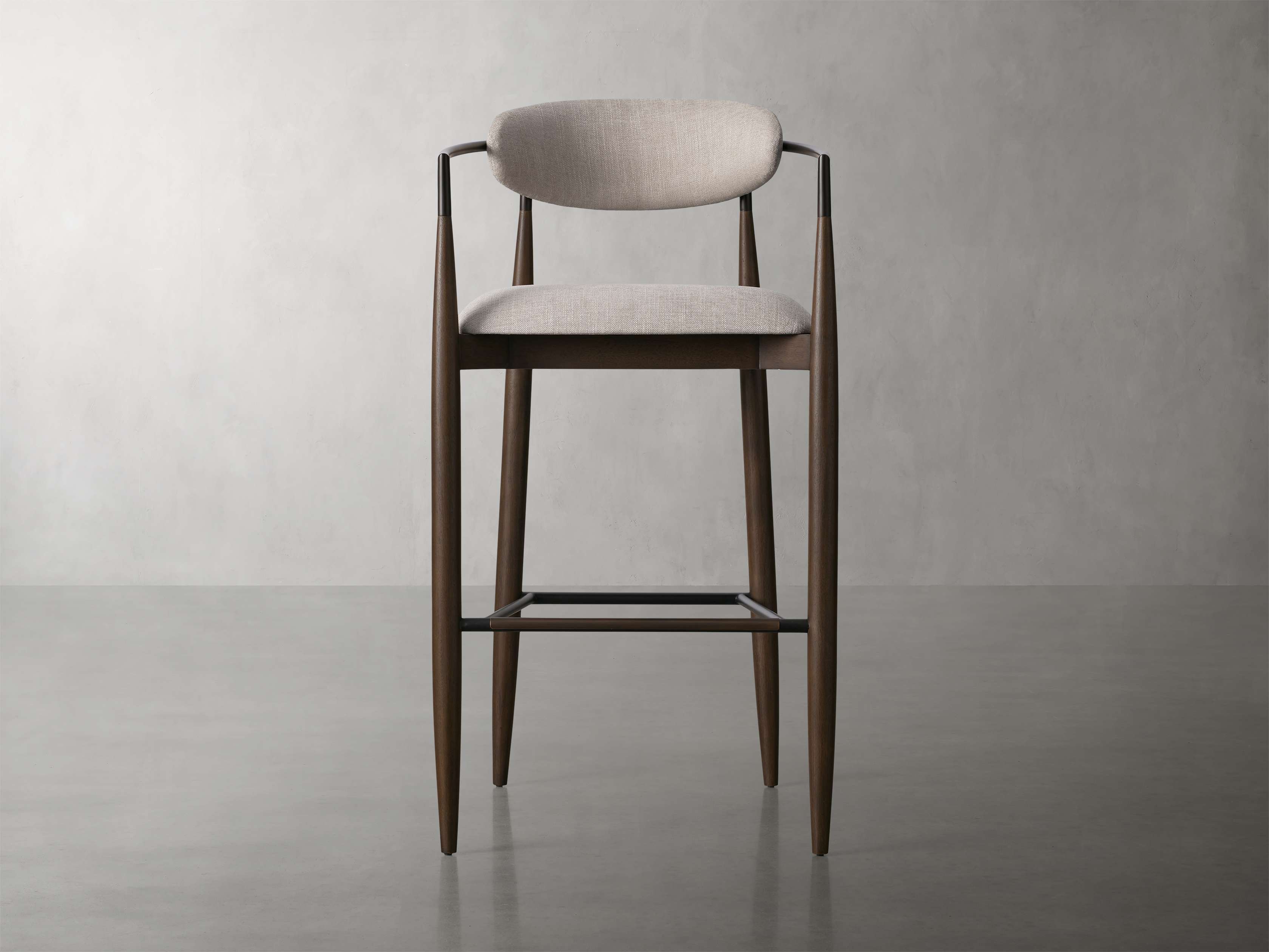 Jagger Stool in Cinder with Oil Rubbed Bronze