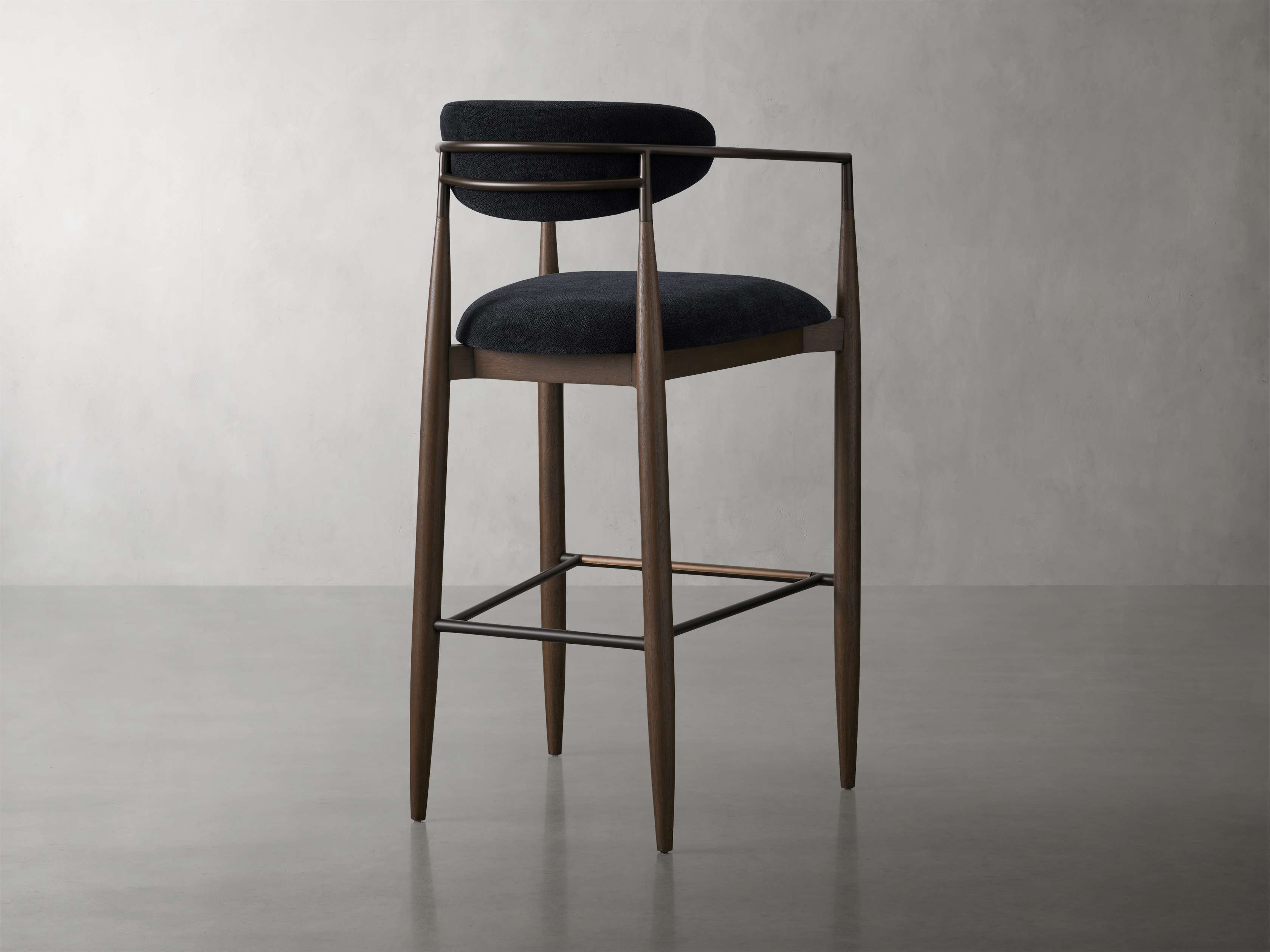 Jagger Stool in Cinder with Oil Rubbed Bronze