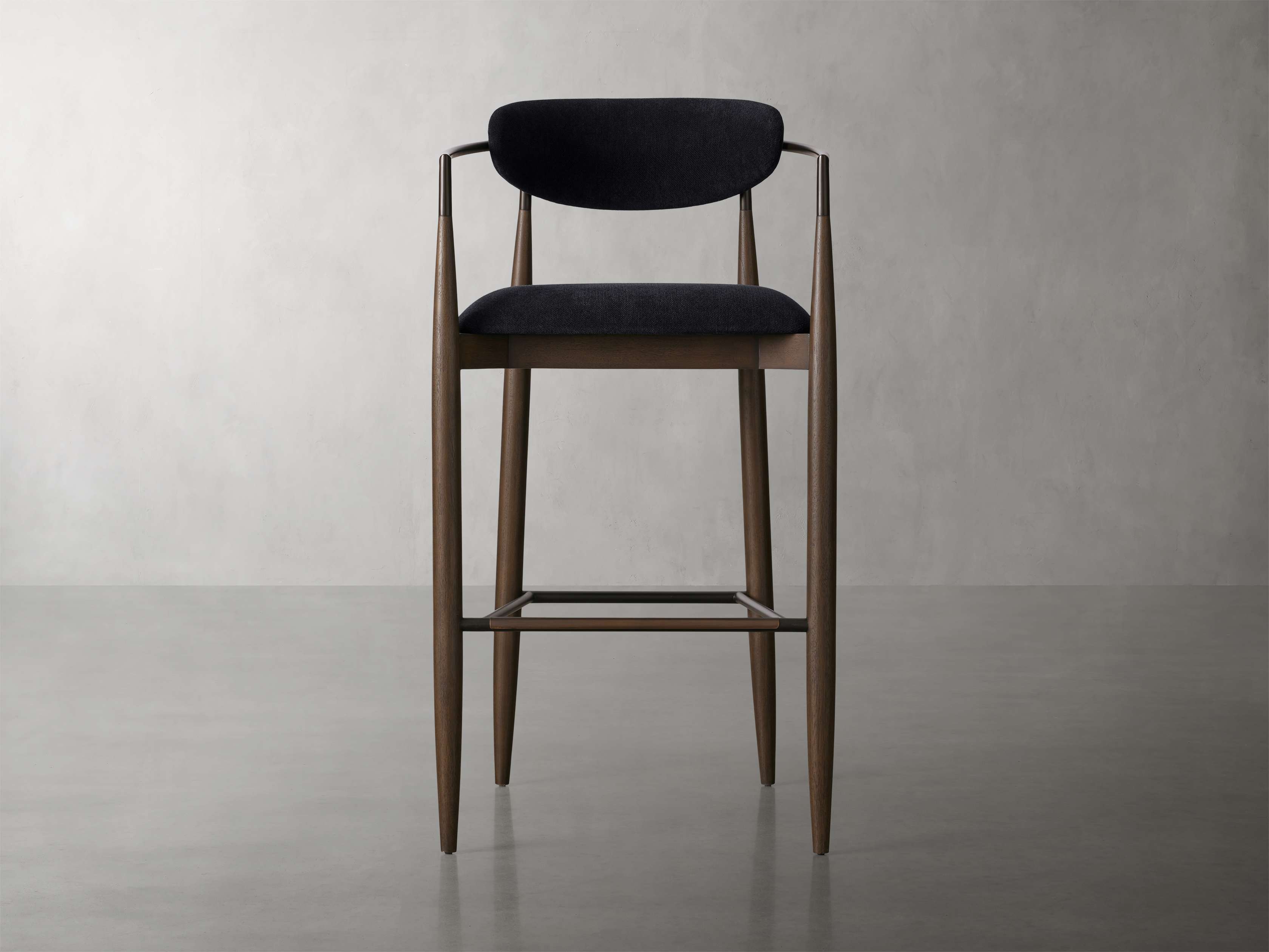 Jagger Stool in Cinder with Oil Rubbed Bronze
