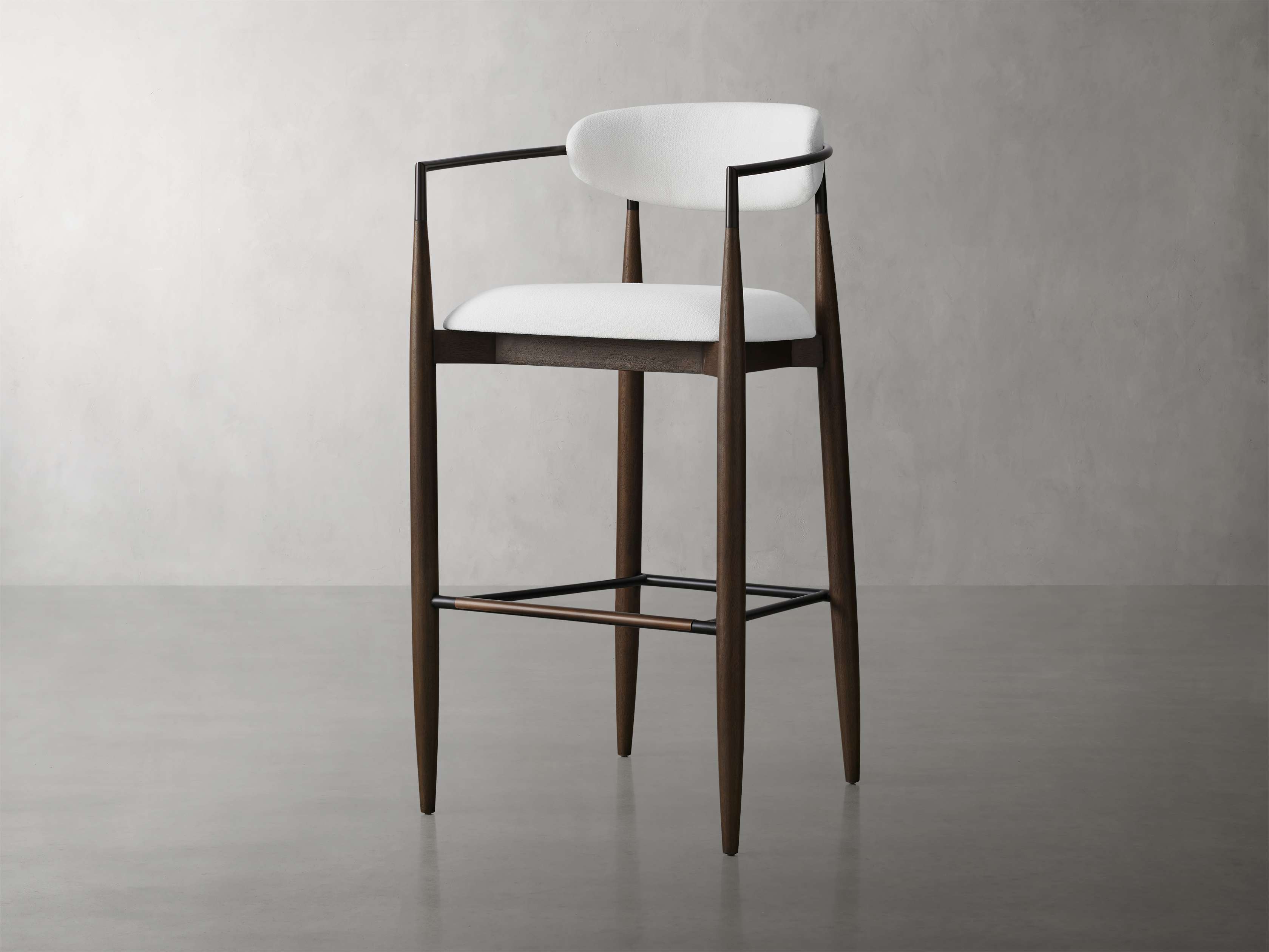Jagger Stool in Cinder with Oil Rubbed Bronze