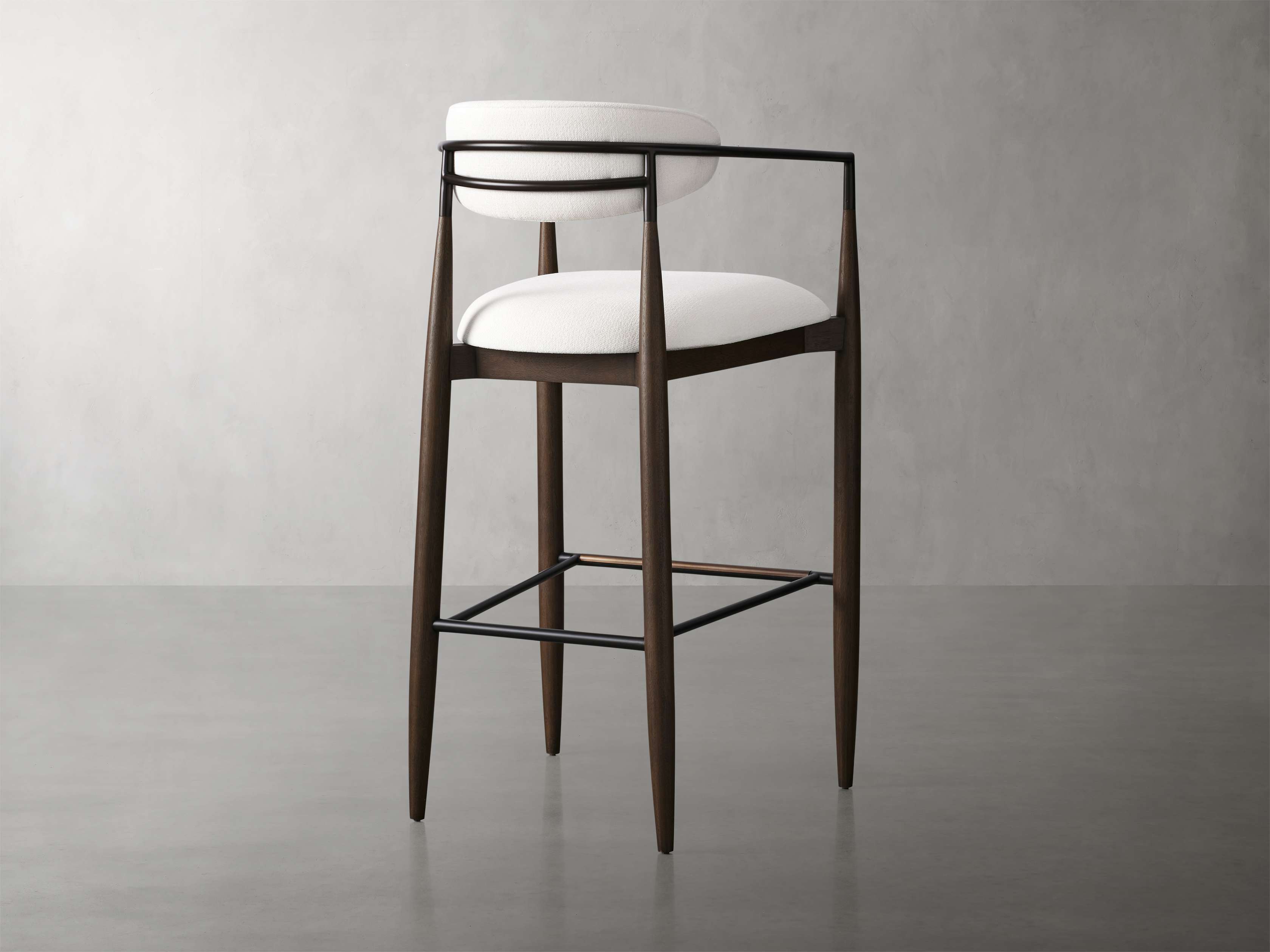 Jagger Stool in Cinder with Oil Rubbed Bronze