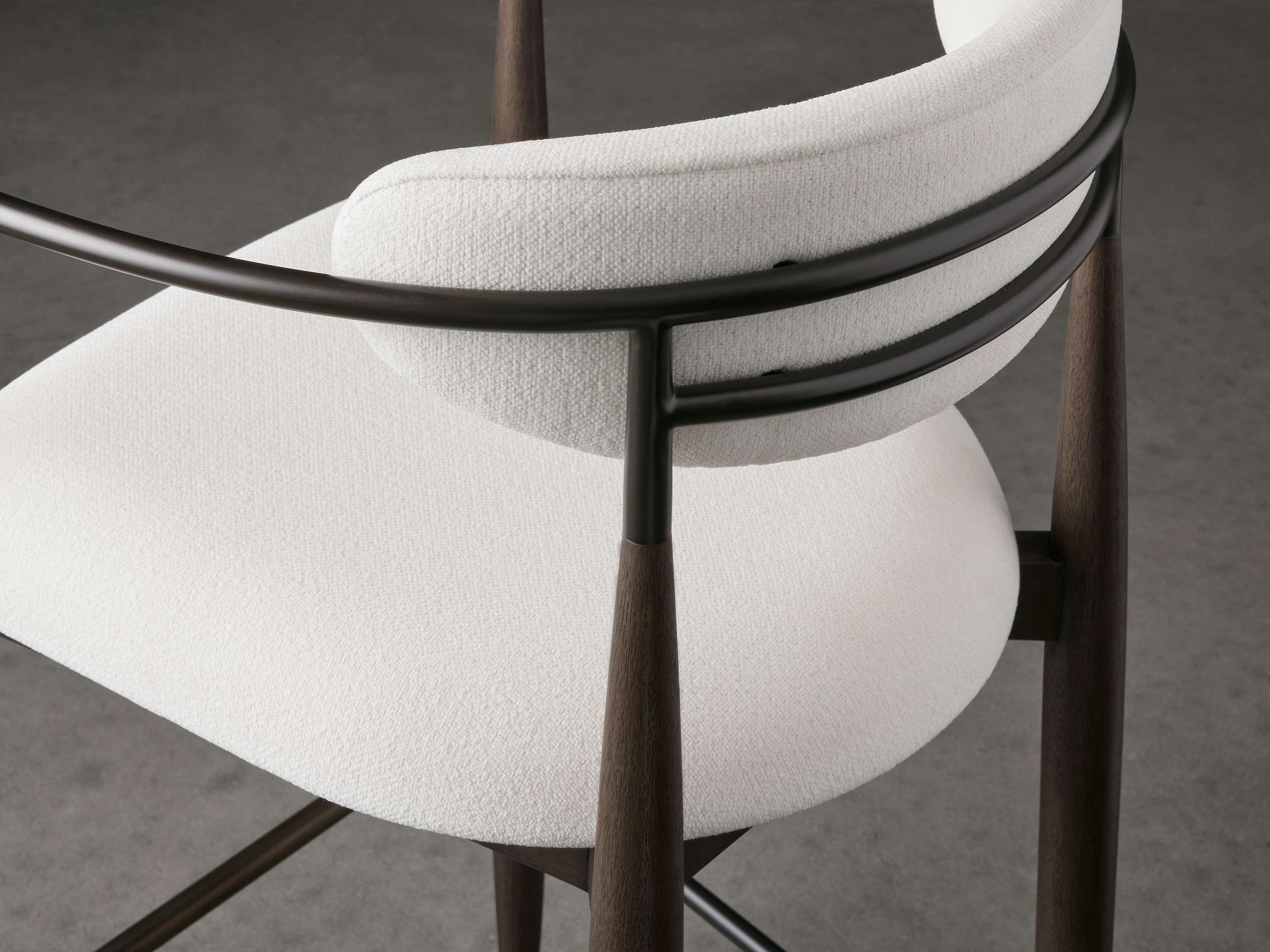 Jagger Stool in Cinder with Oil Rubbed Bronze