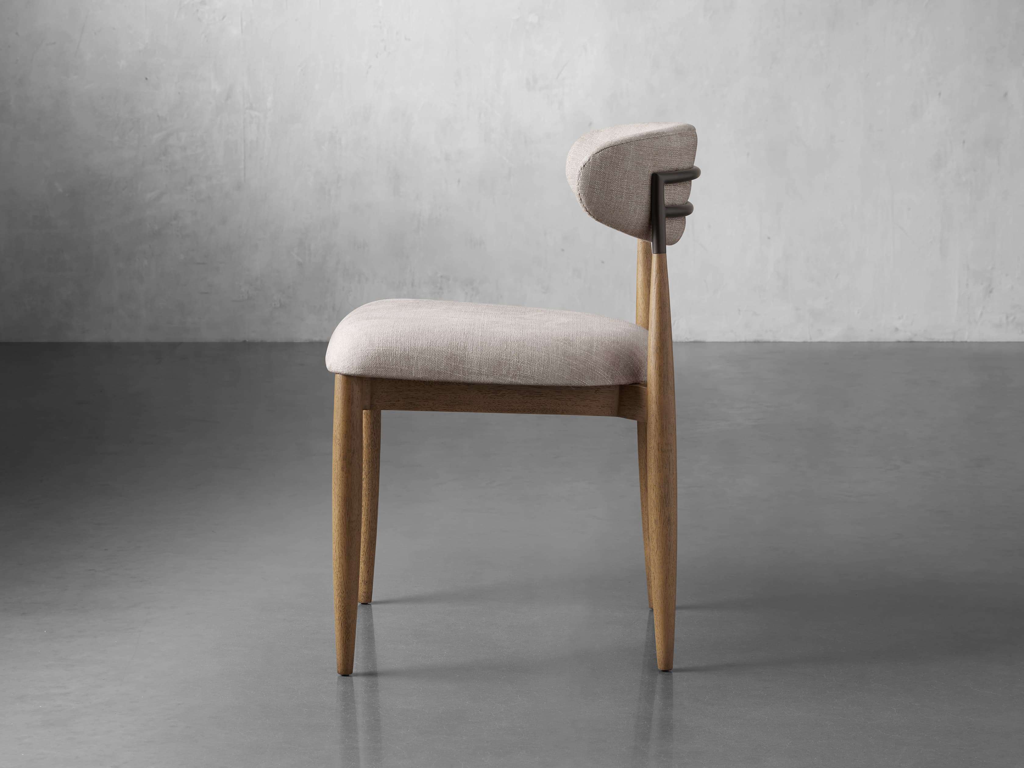Jagger Dining Side Chair in Natural with Oil Rubbed Bronze