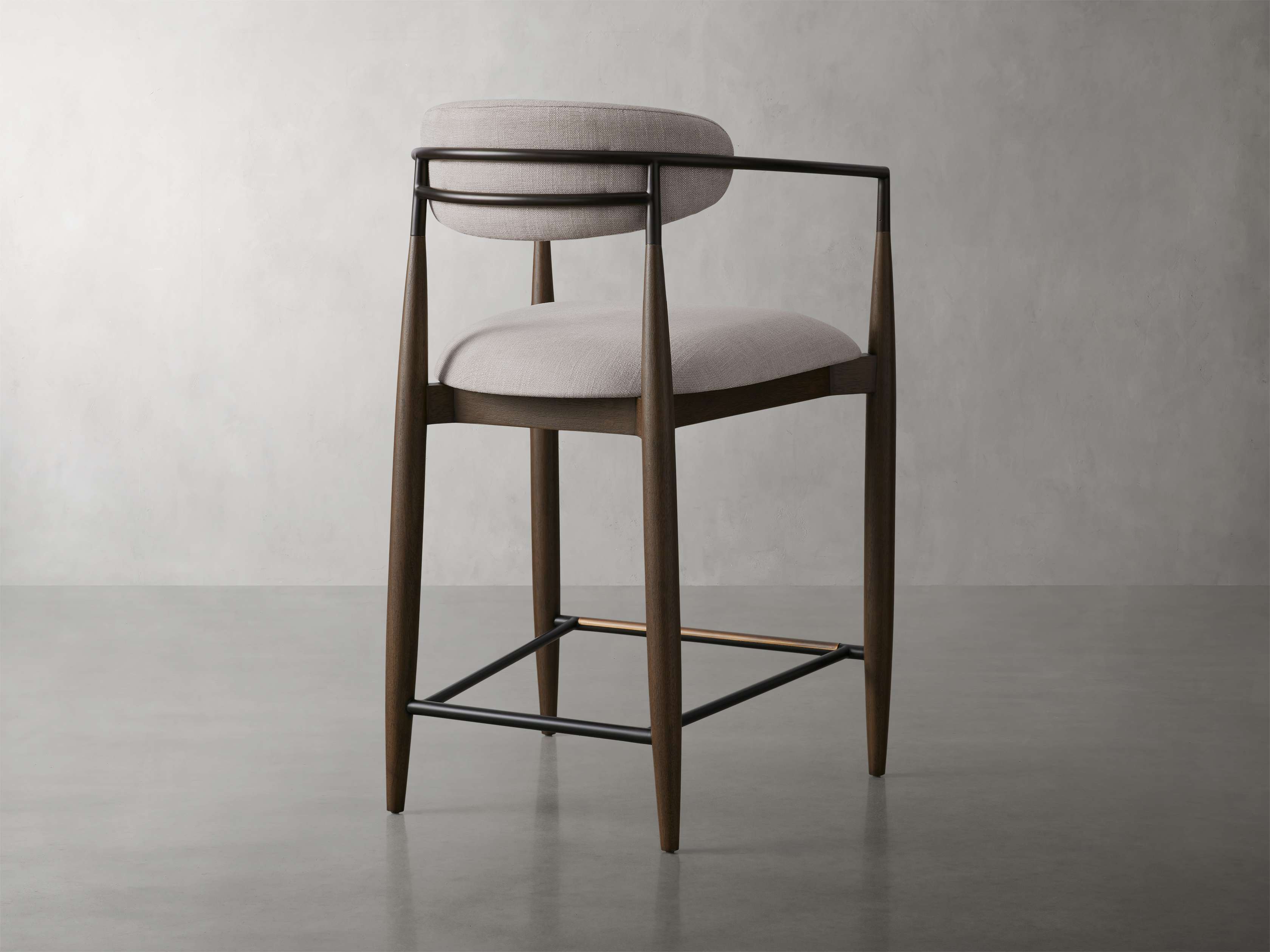 Jagger Stool in Cinder with Oil Rubbed Bronze
