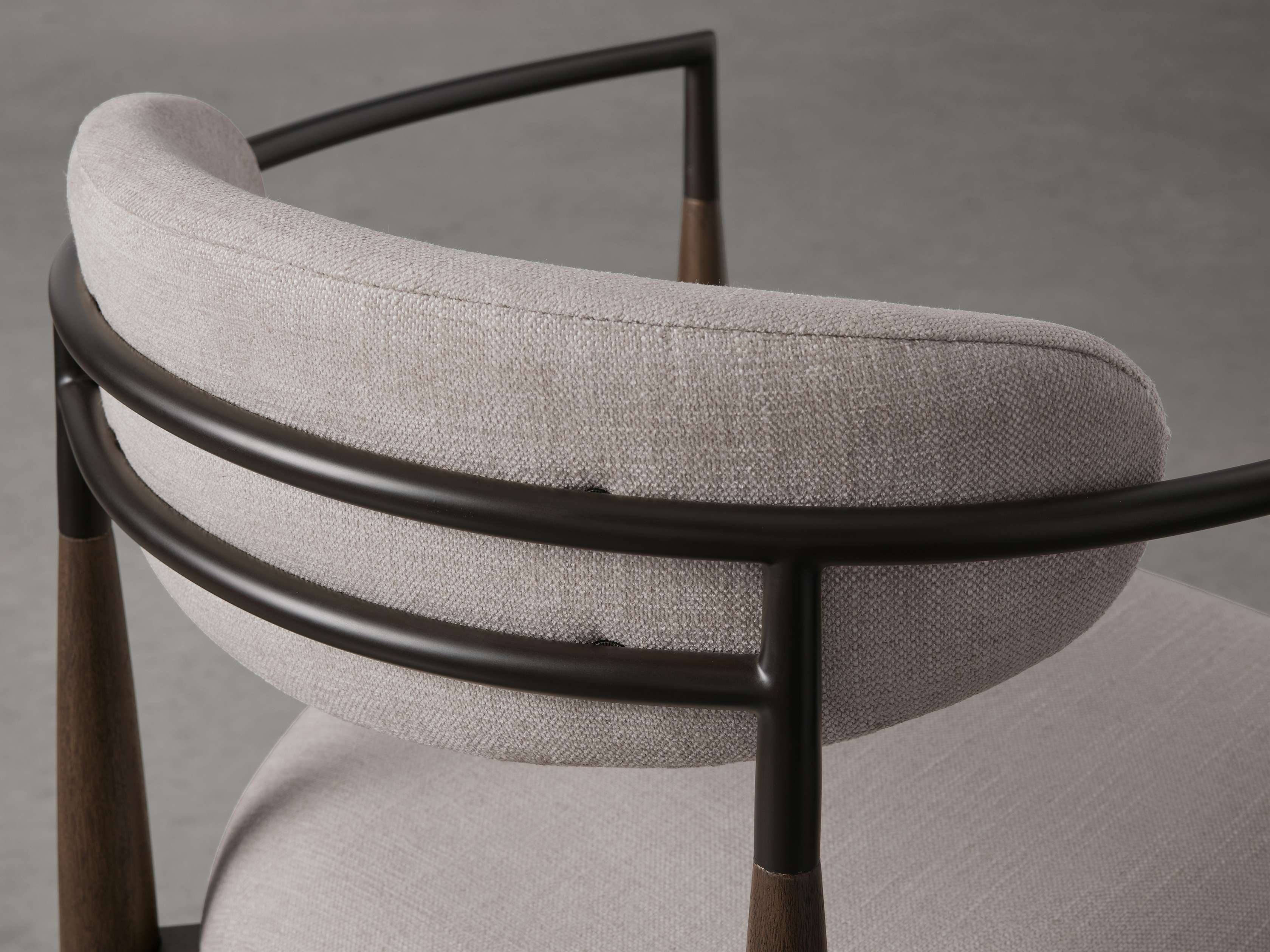 Jagger Stool in Cinder with Oil Rubbed Bronze