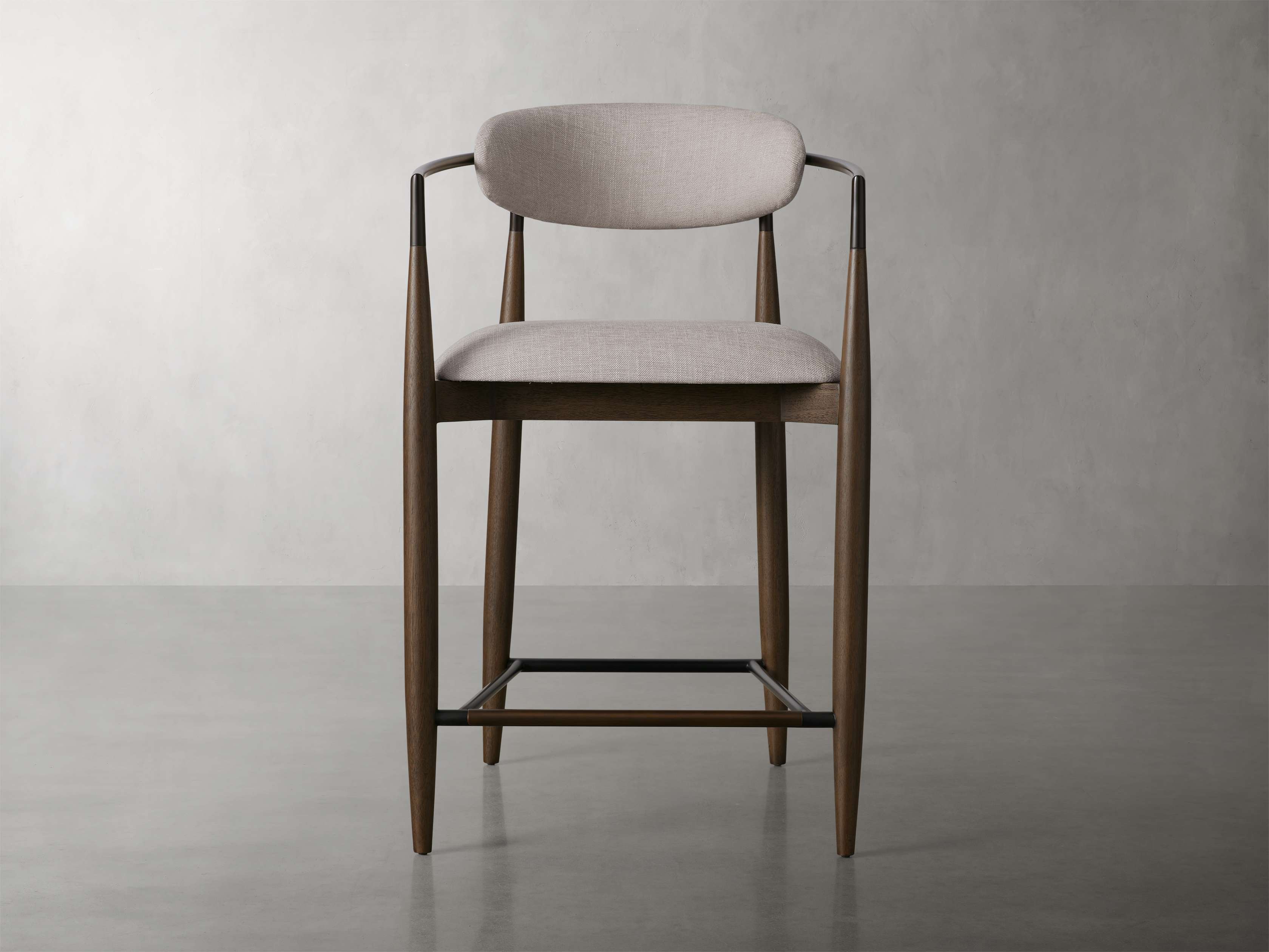 Jagger Stool in Cinder with Oil Rubbed Bronze