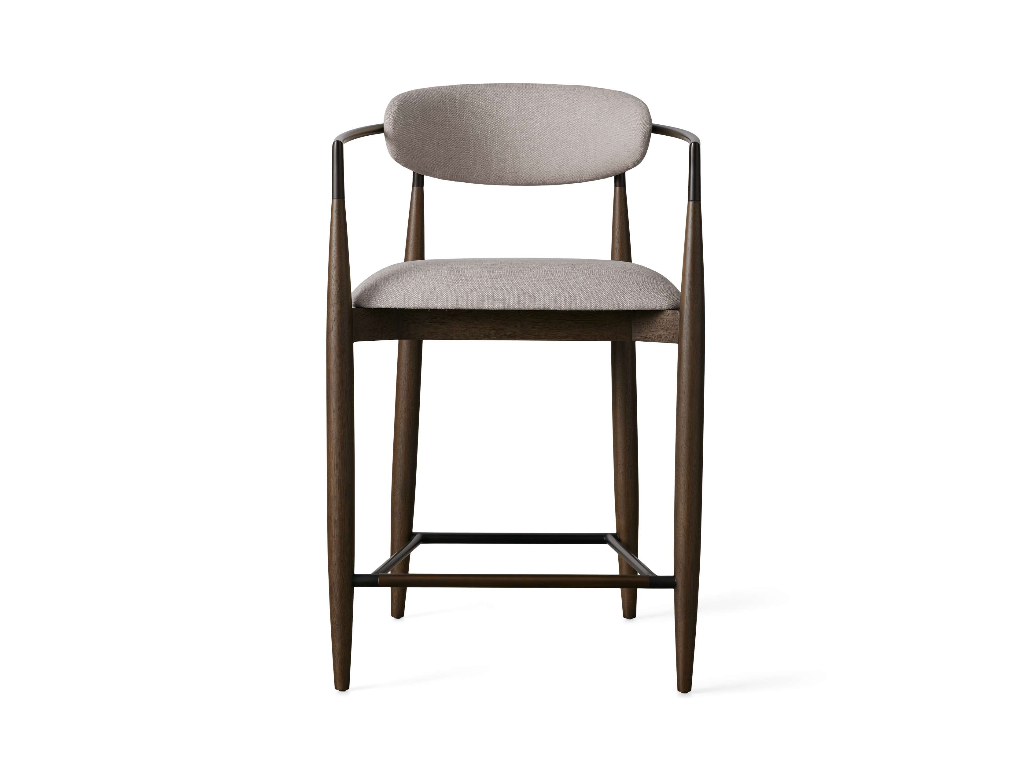 Jagger Stool in Cinder with Oil Rubbed Bronze