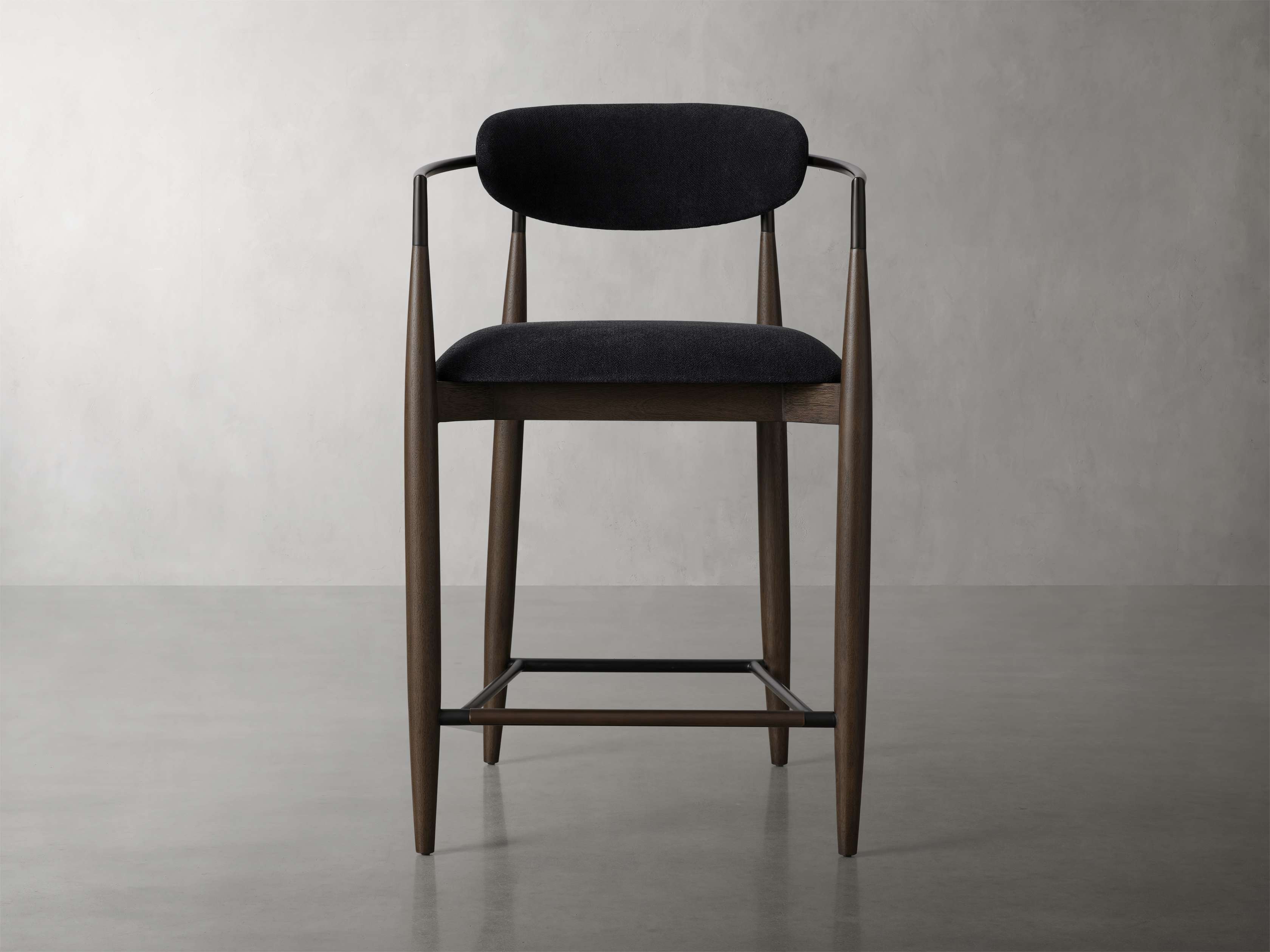 Jagger Stool in Cinder with Oil Rubbed Bronze
