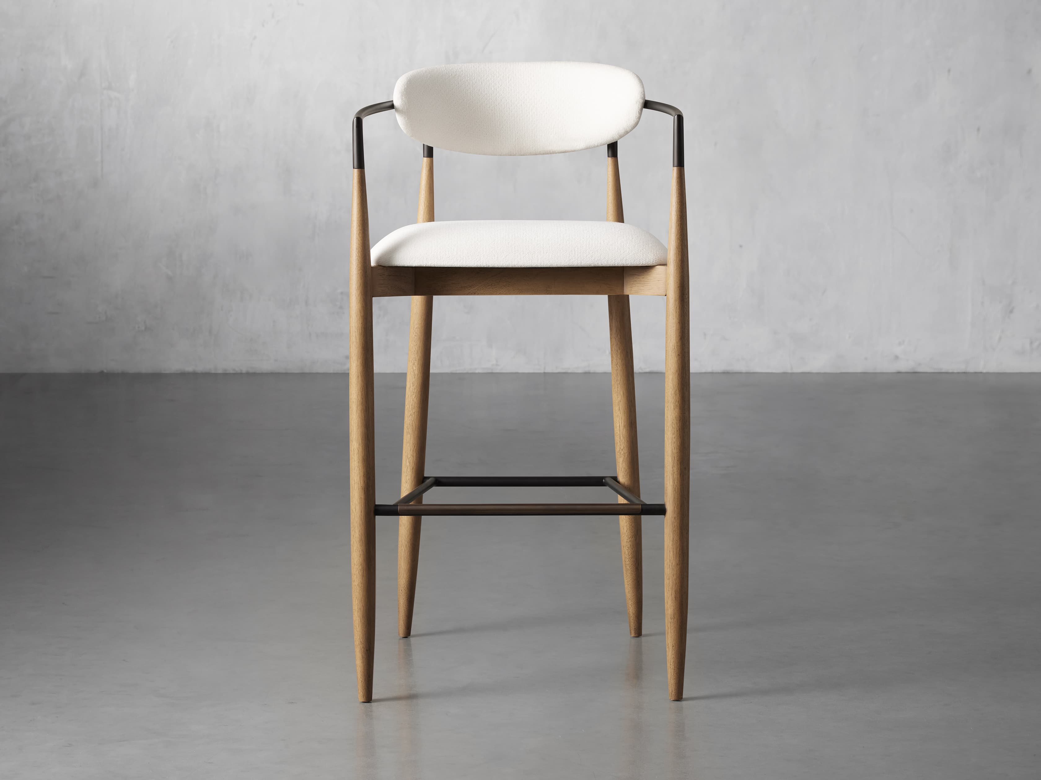 Jagger Stool in Natural with Oil Rubbed Bronze