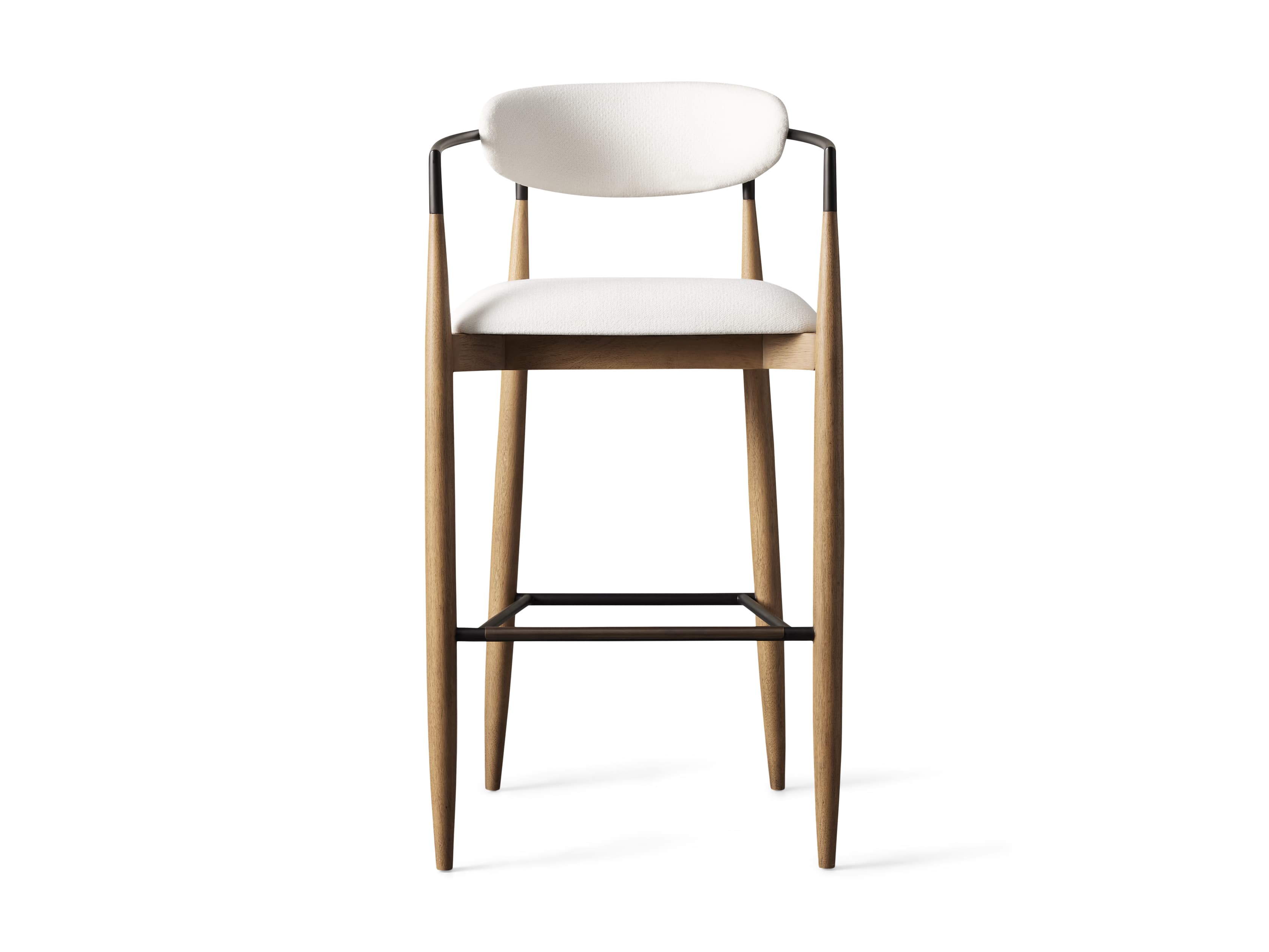 Jagger Stool in Natural with Oil Rubbed Bronze