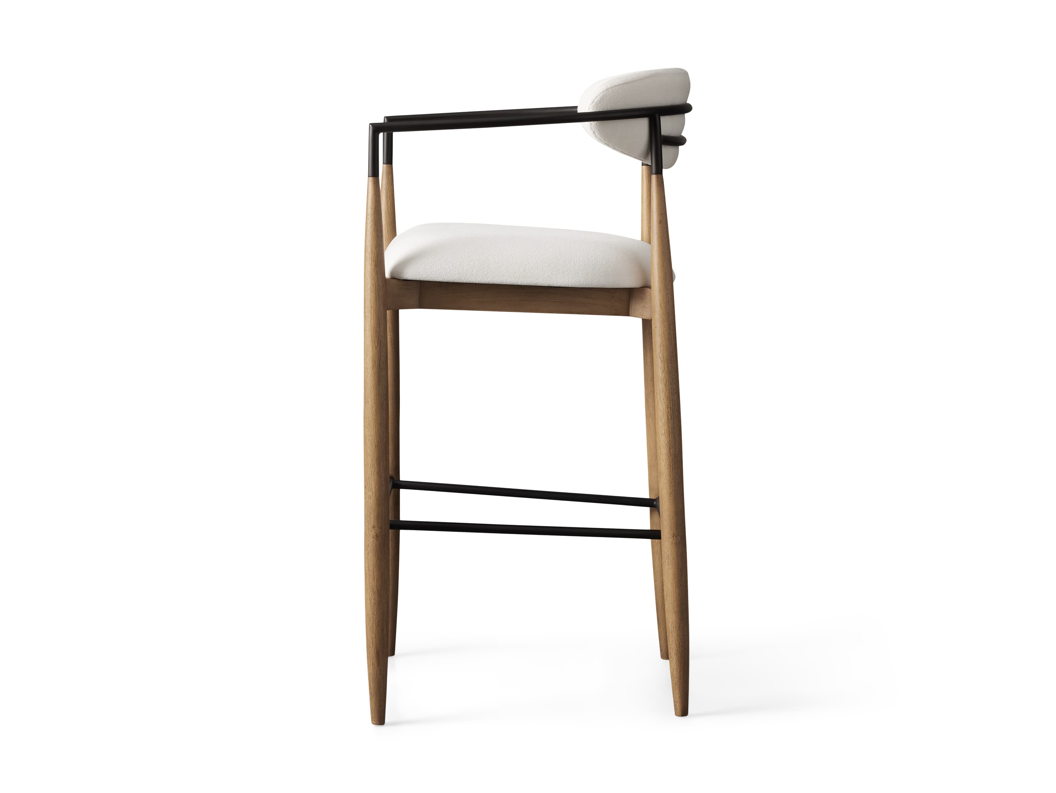Jagger Stool in Natural with Oil Rubbed Bronze