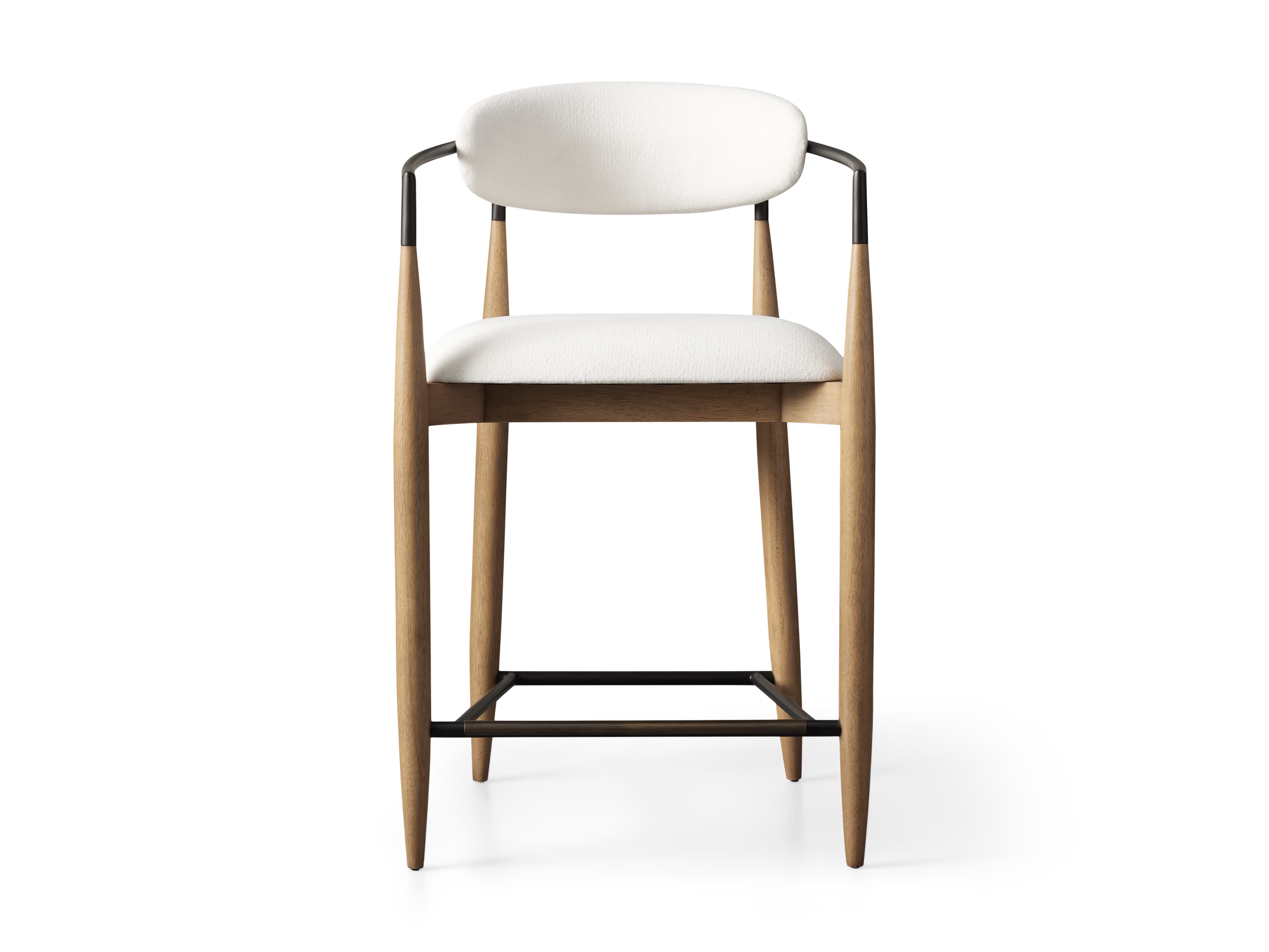 Jagger Stool in Natural with Oil Rubbed Bronze