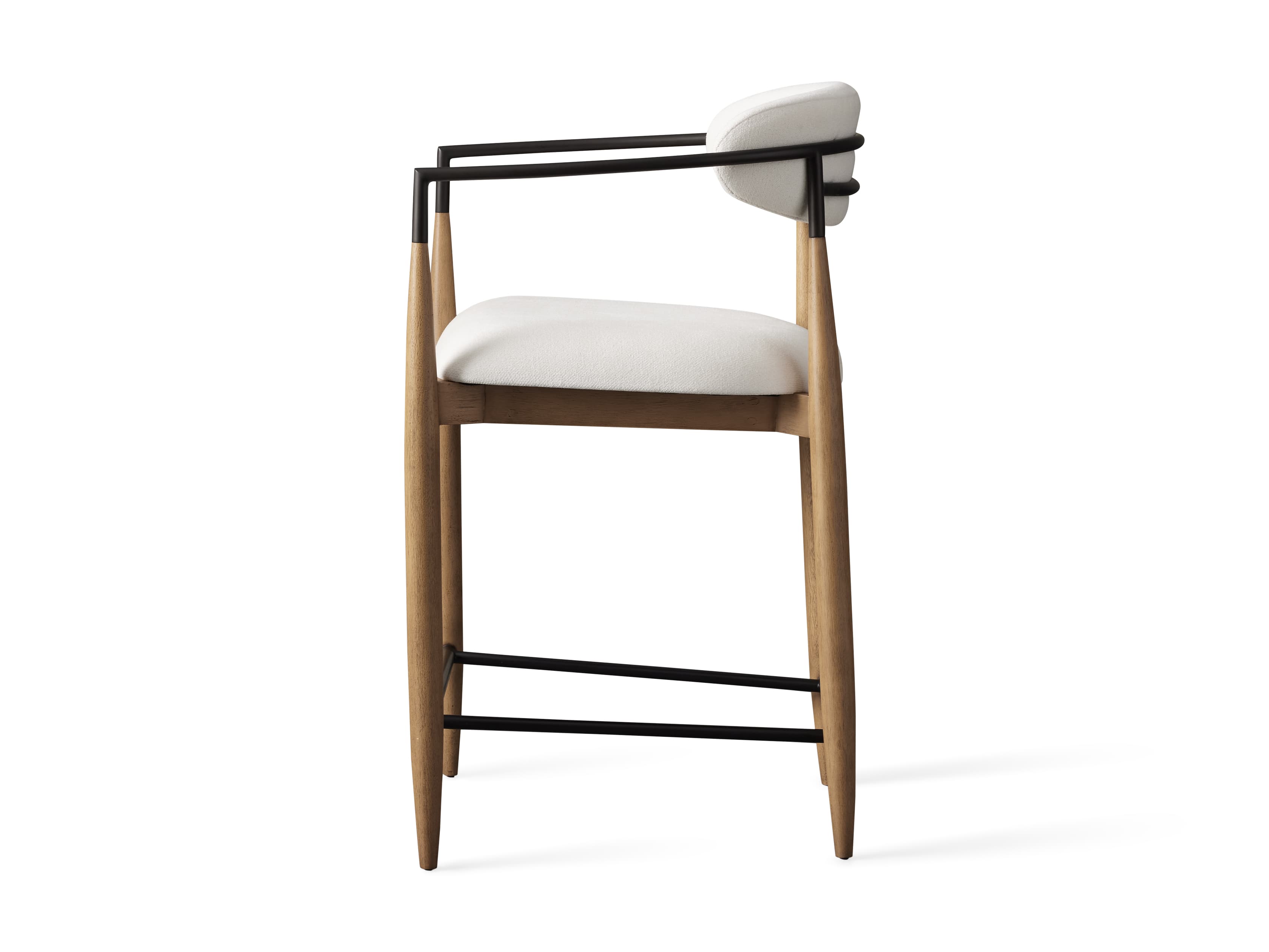 Jagger Stool in Natural with Oil Rubbed Bronze