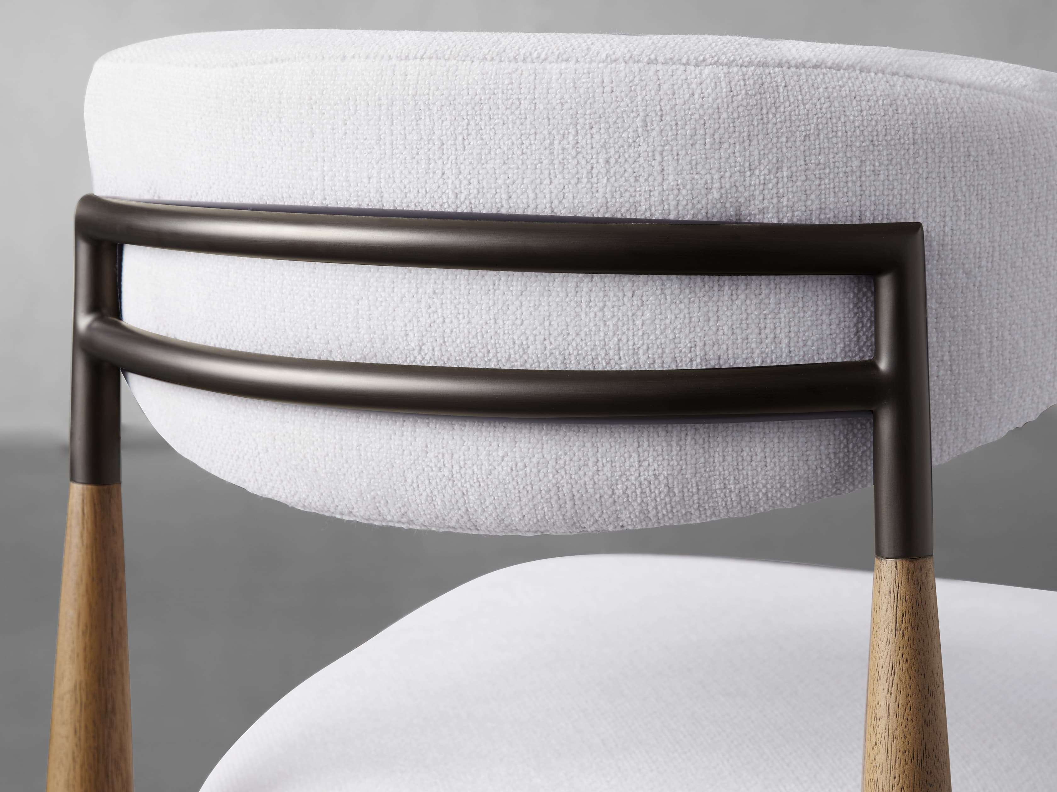 Jagger Dining Side Chair in Natural with Oil Rubbed Bronze