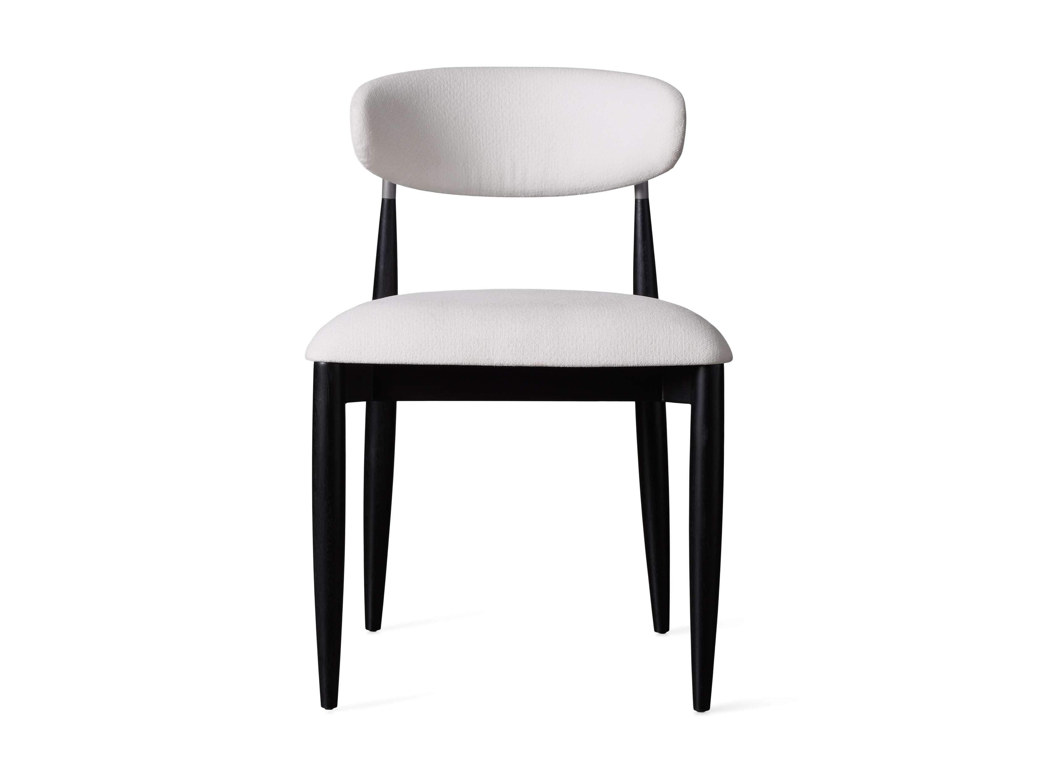 Jagger Dining Side Chair in Black with Antique Pewter