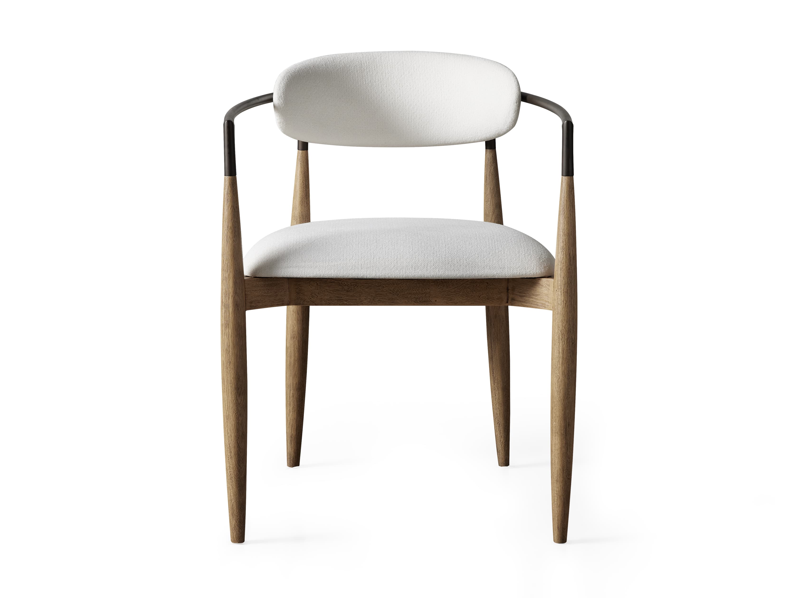 Jagger Dining Arm Chair in Natural with Oil Rubbed Bronze