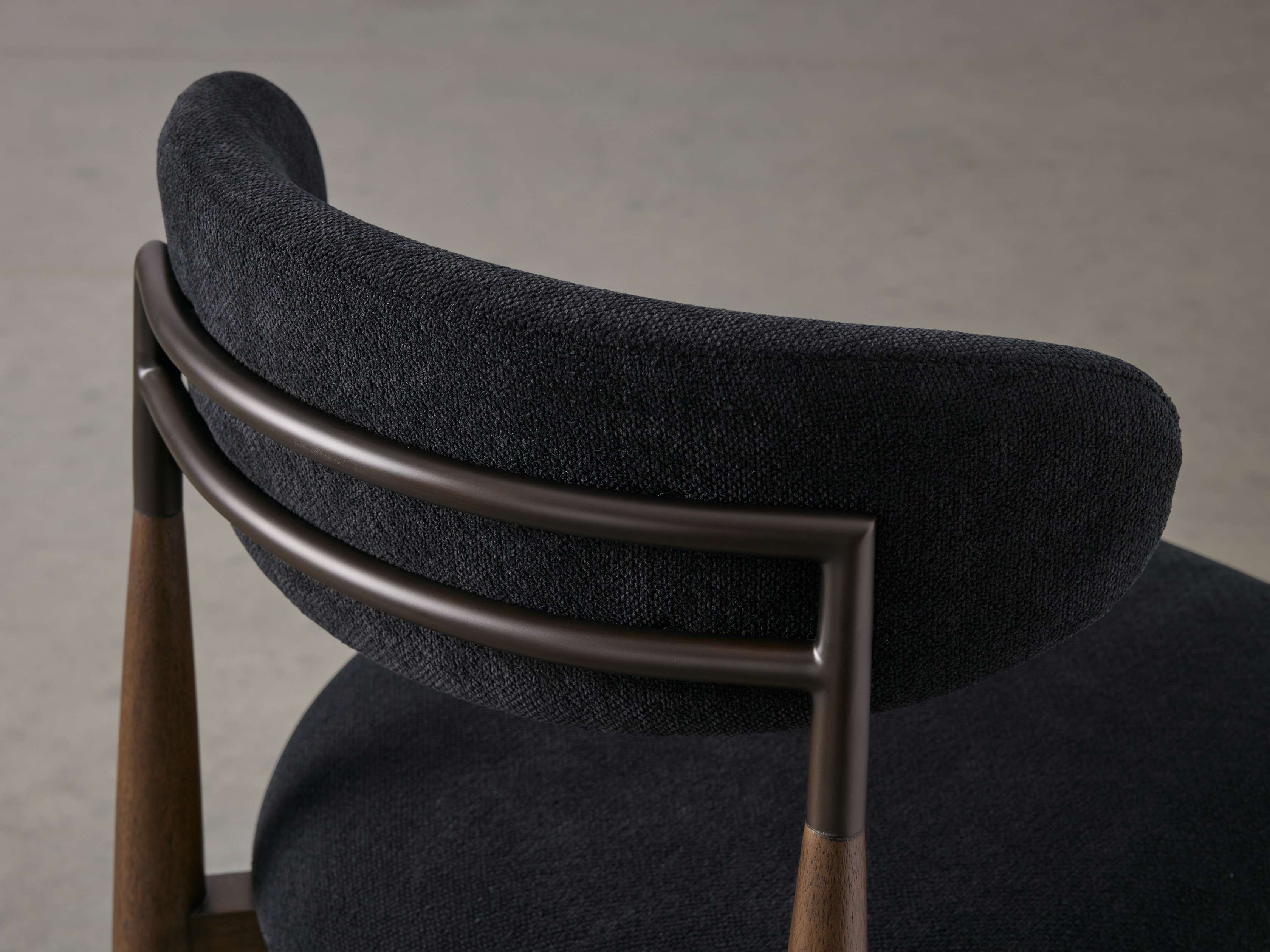 Jagger Dining Side Chair in Cinder with Oil Rubbed Bronze