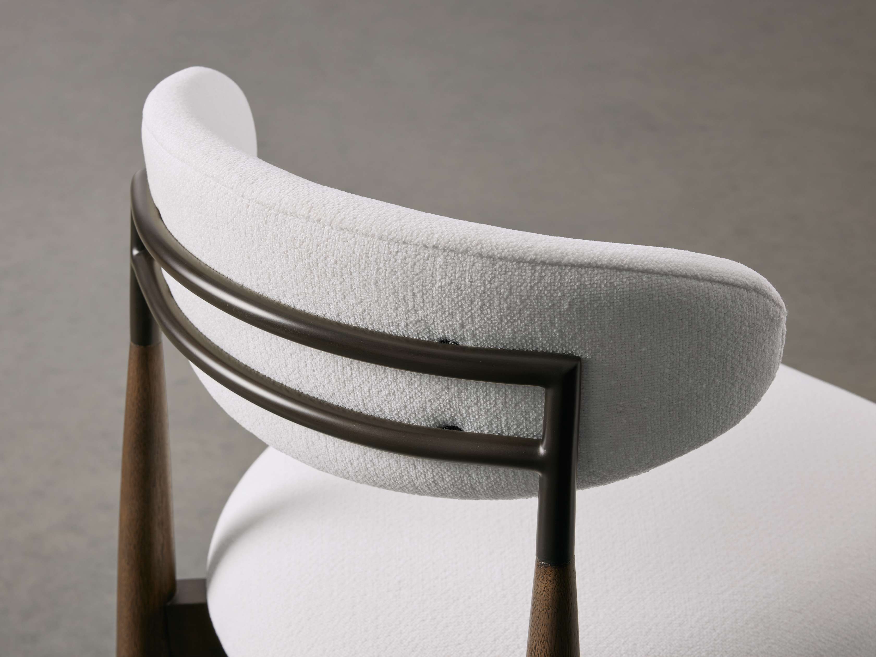 Jagger Dining Side Chair in Cinder with Oil Rubbed Bronze