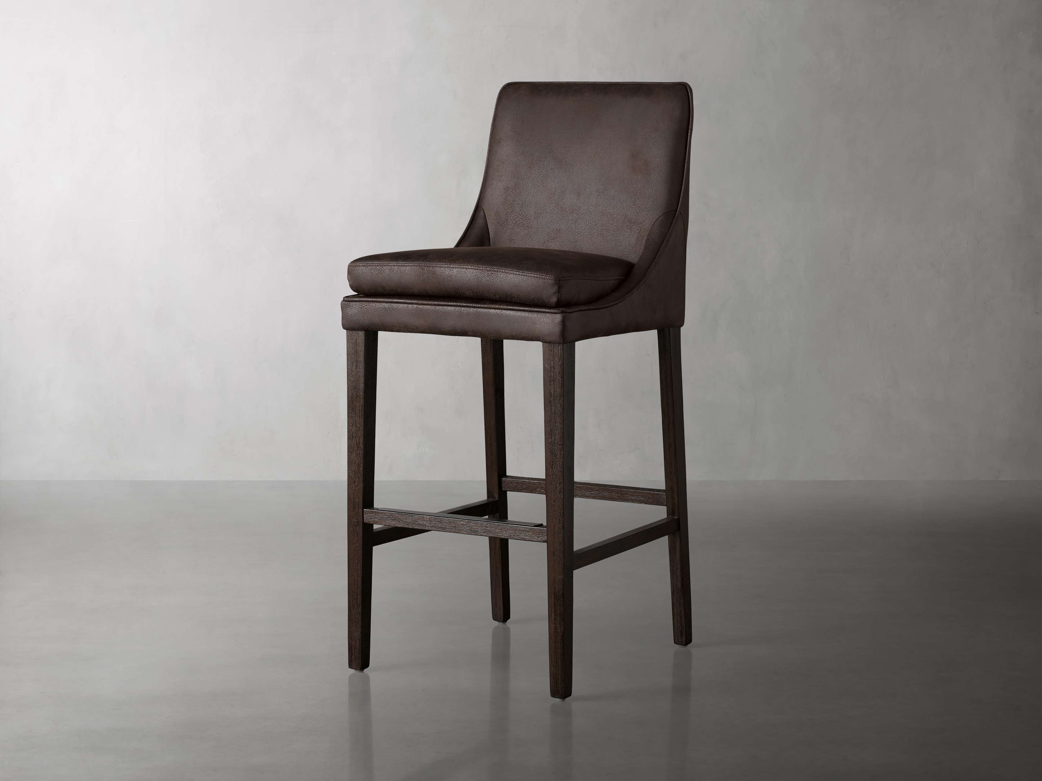 Lunden Faux Leather Stool