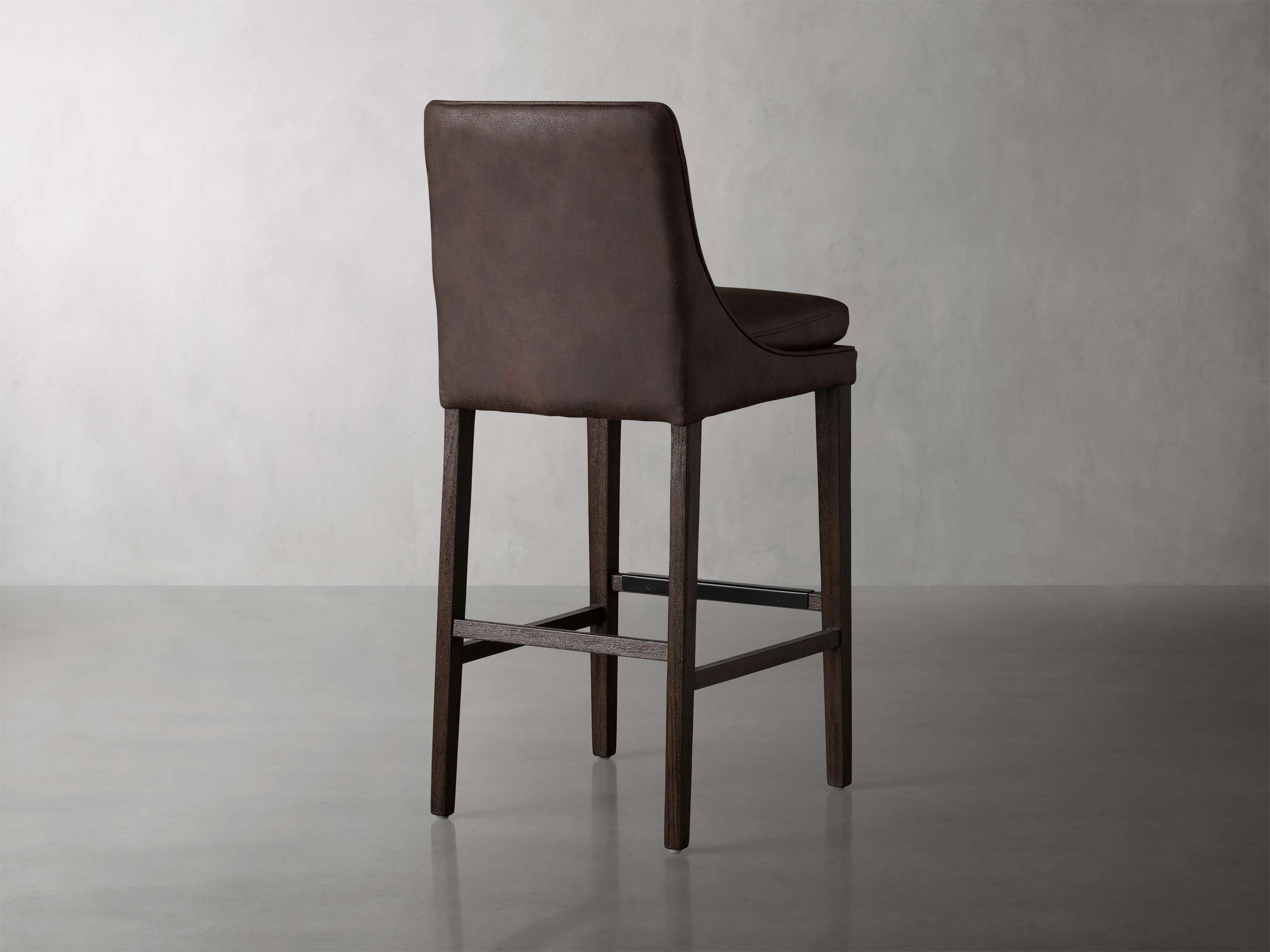 Lunden Faux Leather Stool
