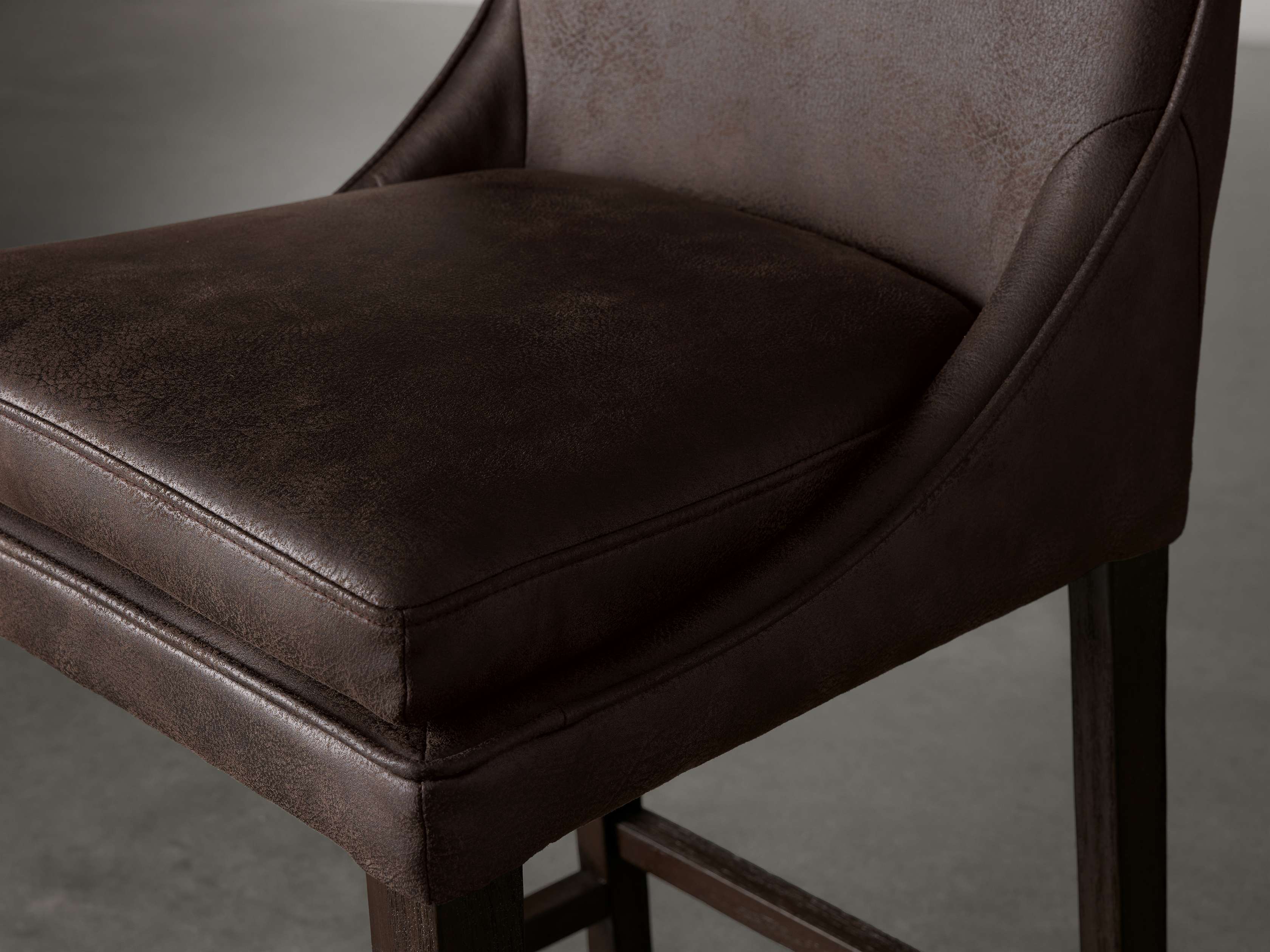 Lunden Faux Leather Stool