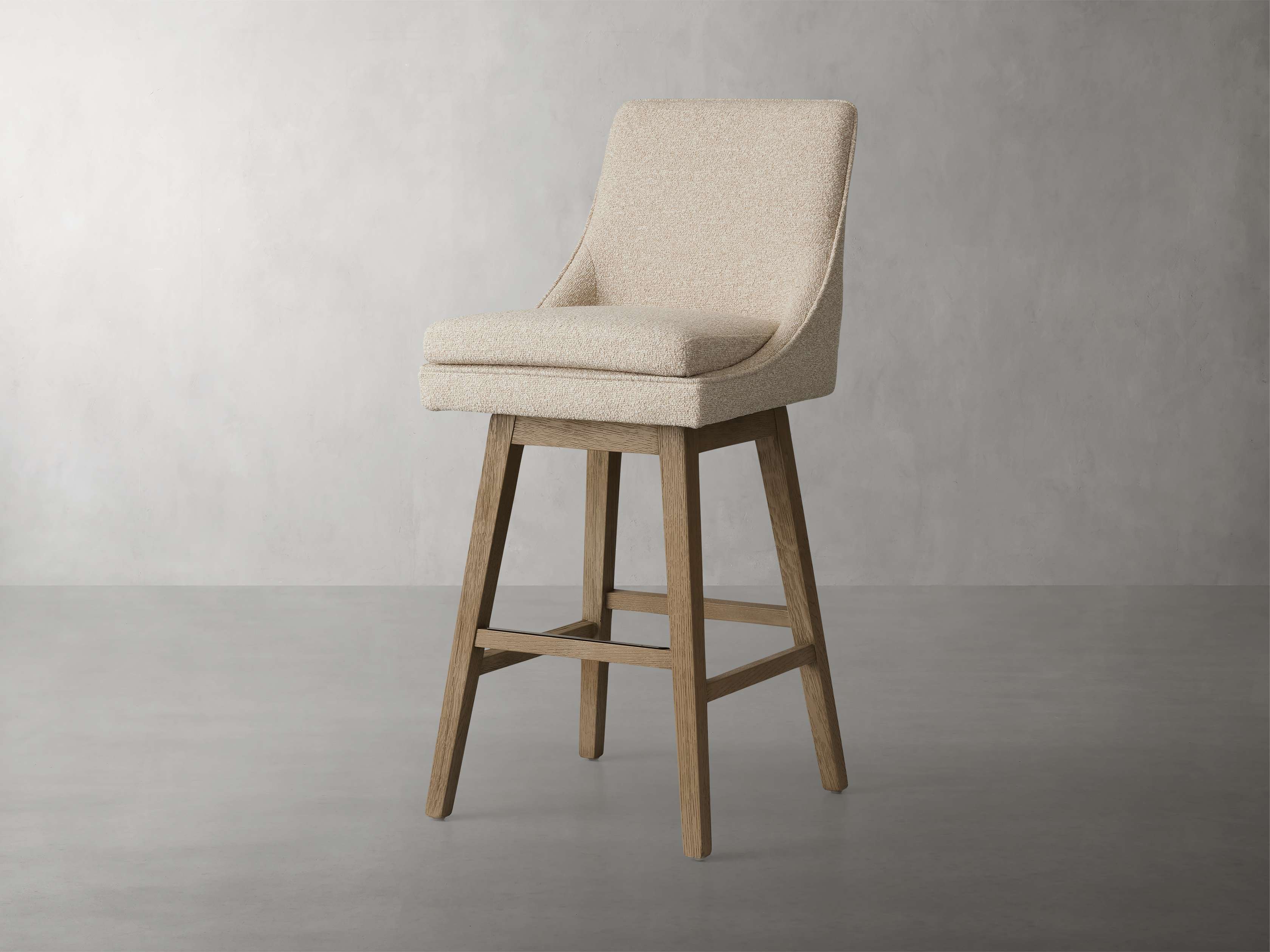 Lunden Swivel Stool in Fawn