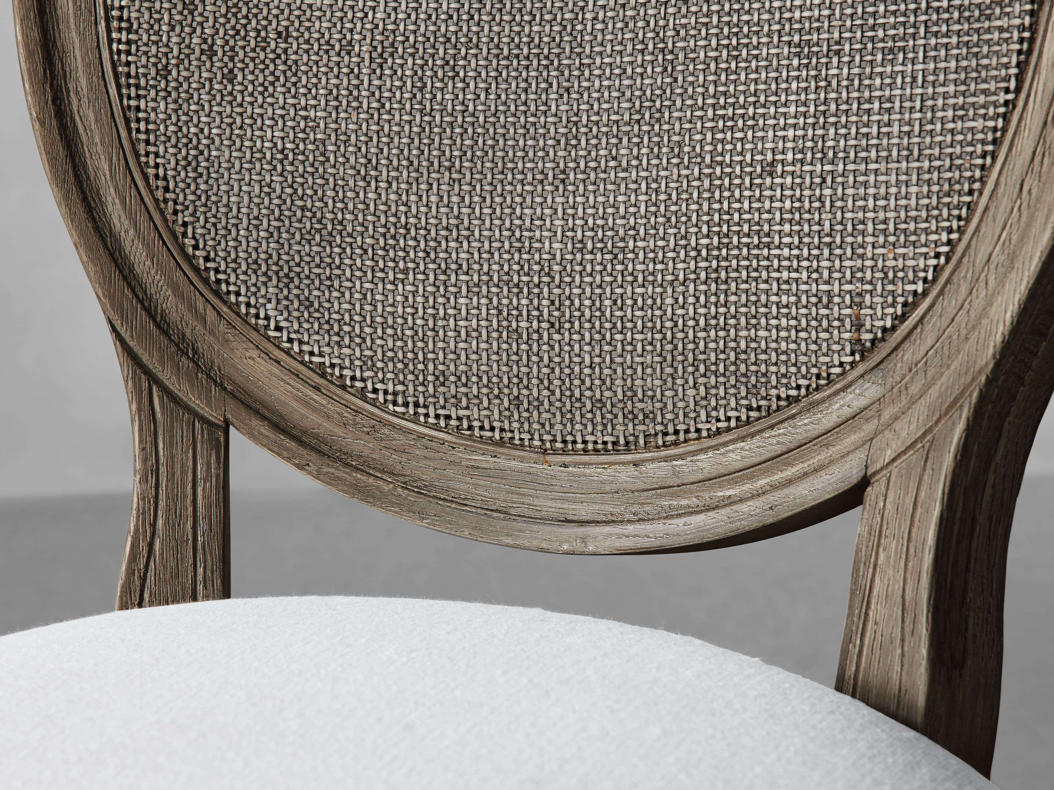 Margot Cane Back Dining Chair in Cinder