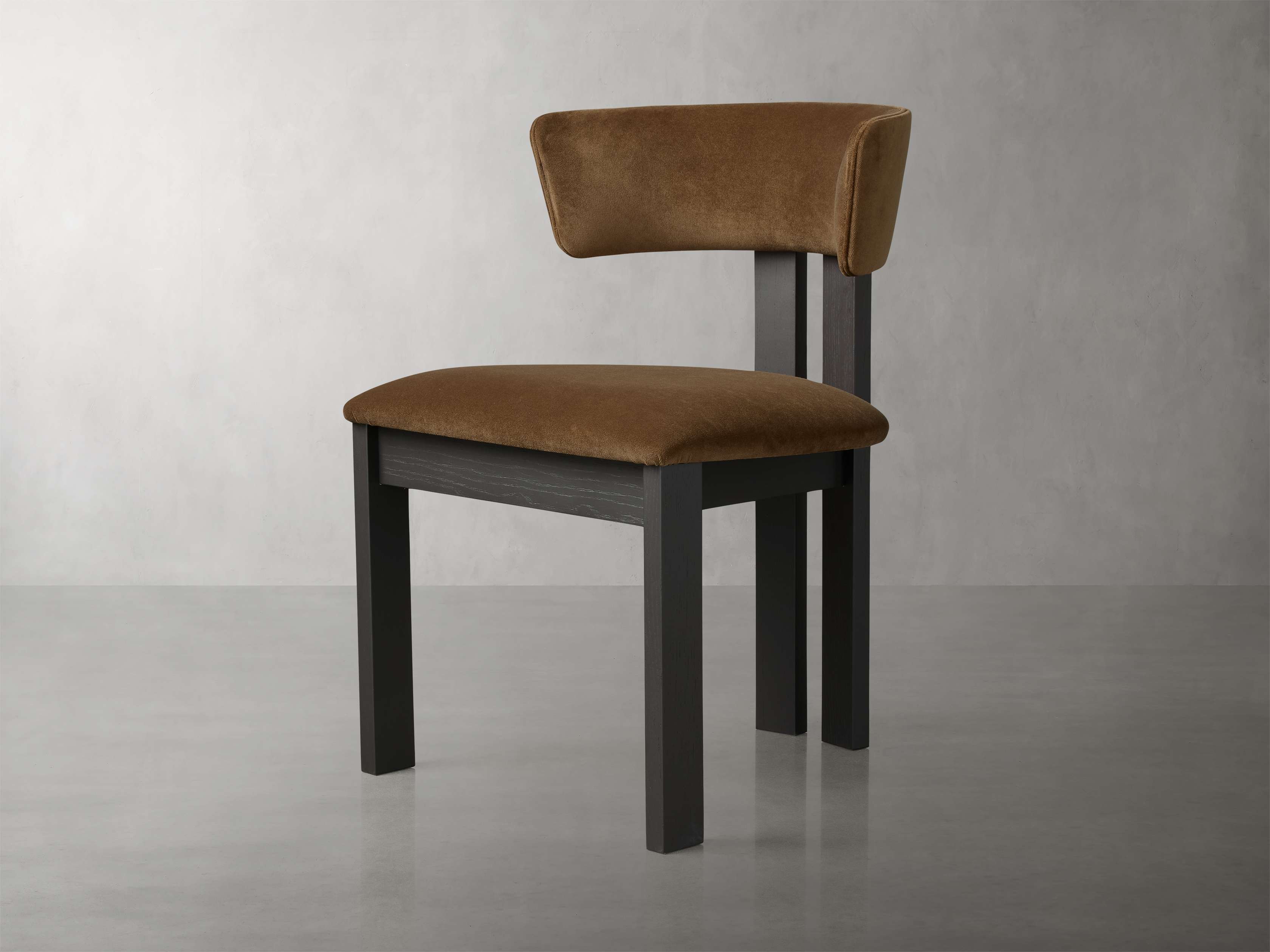 Rodin Dining Side Chair in Vesuvio Black