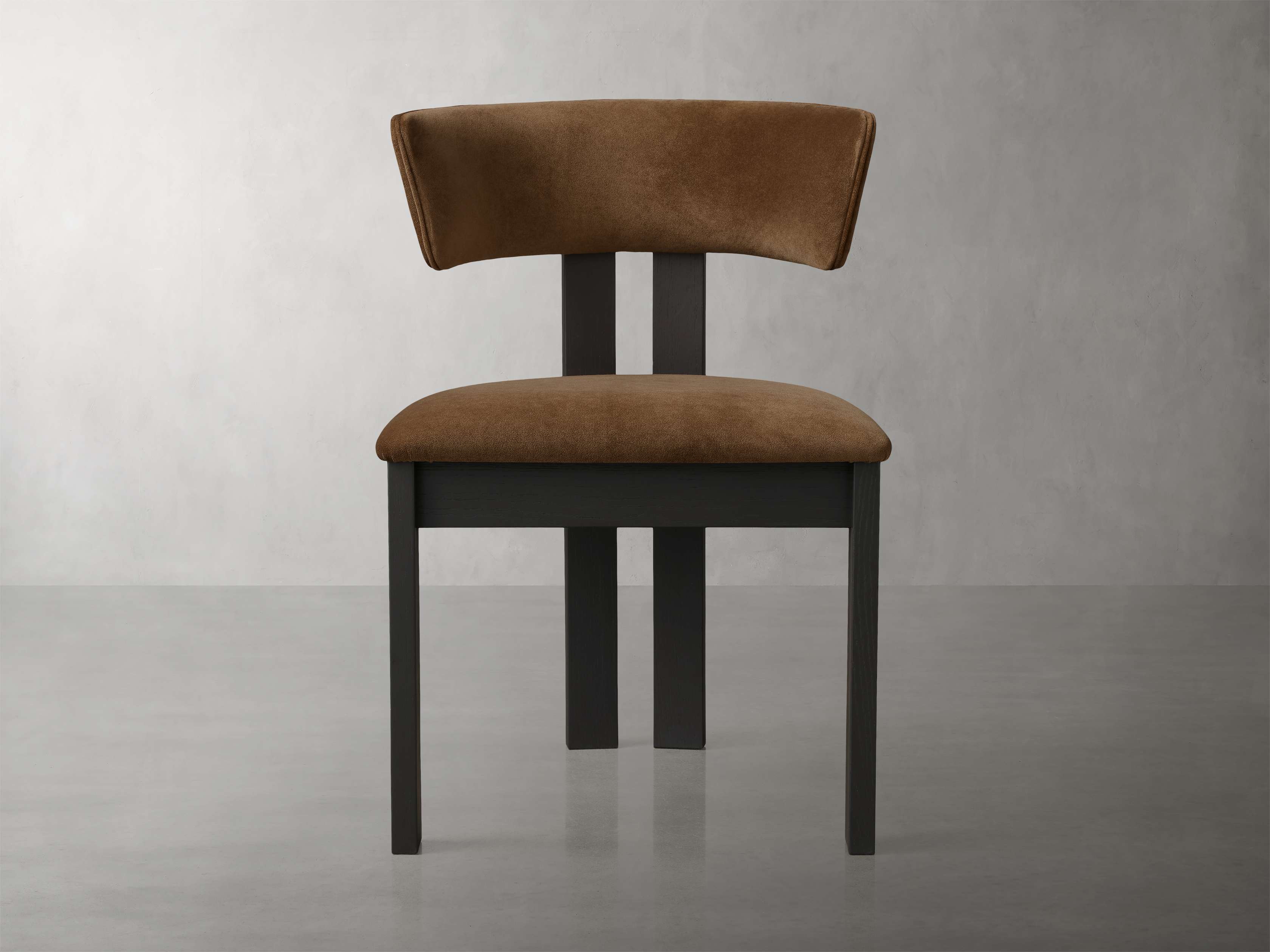 Rodin Dining Side Chair in Vesuvio Black