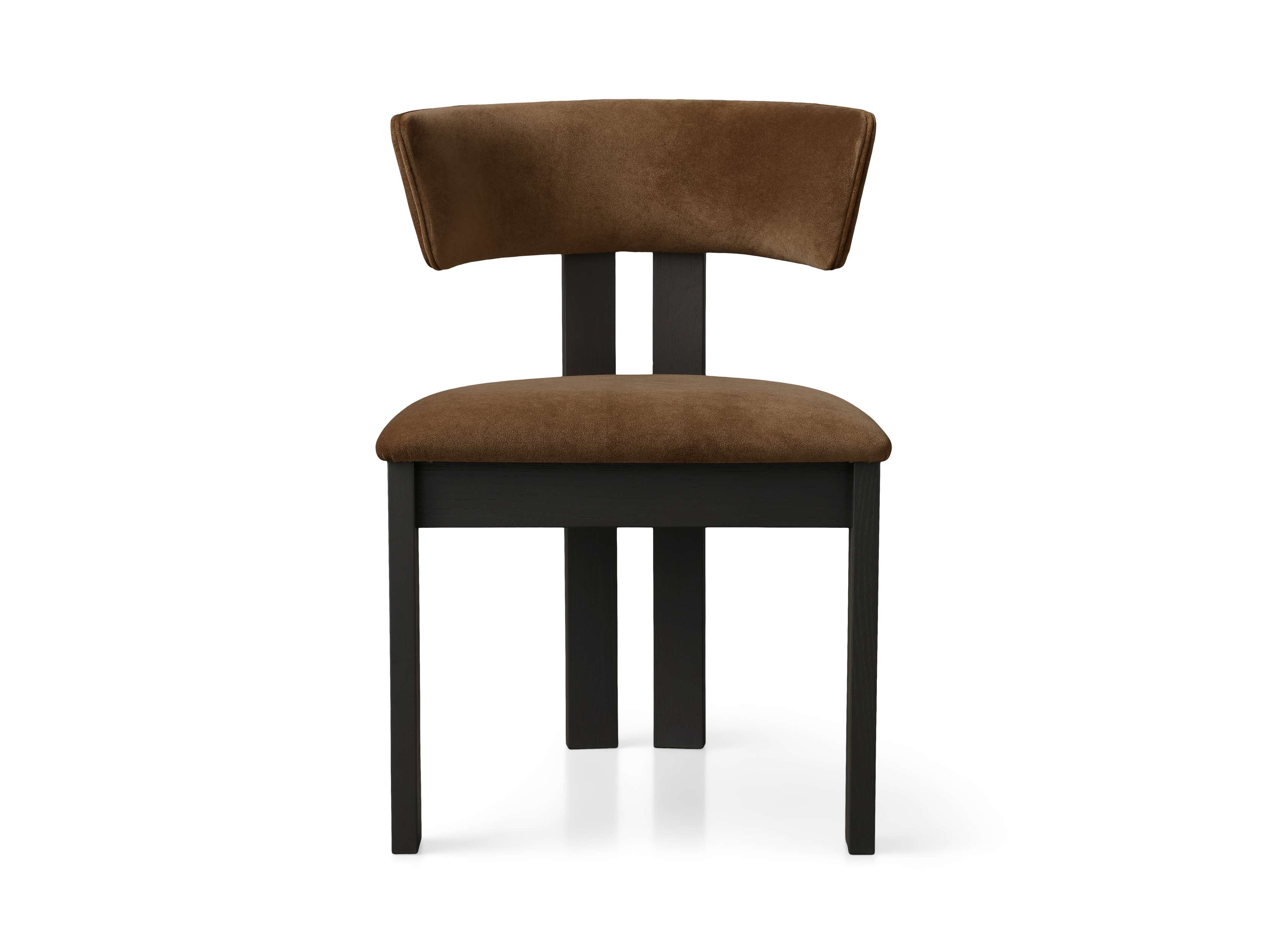 Rodin Dining Side Chair in Vesuvio Black
