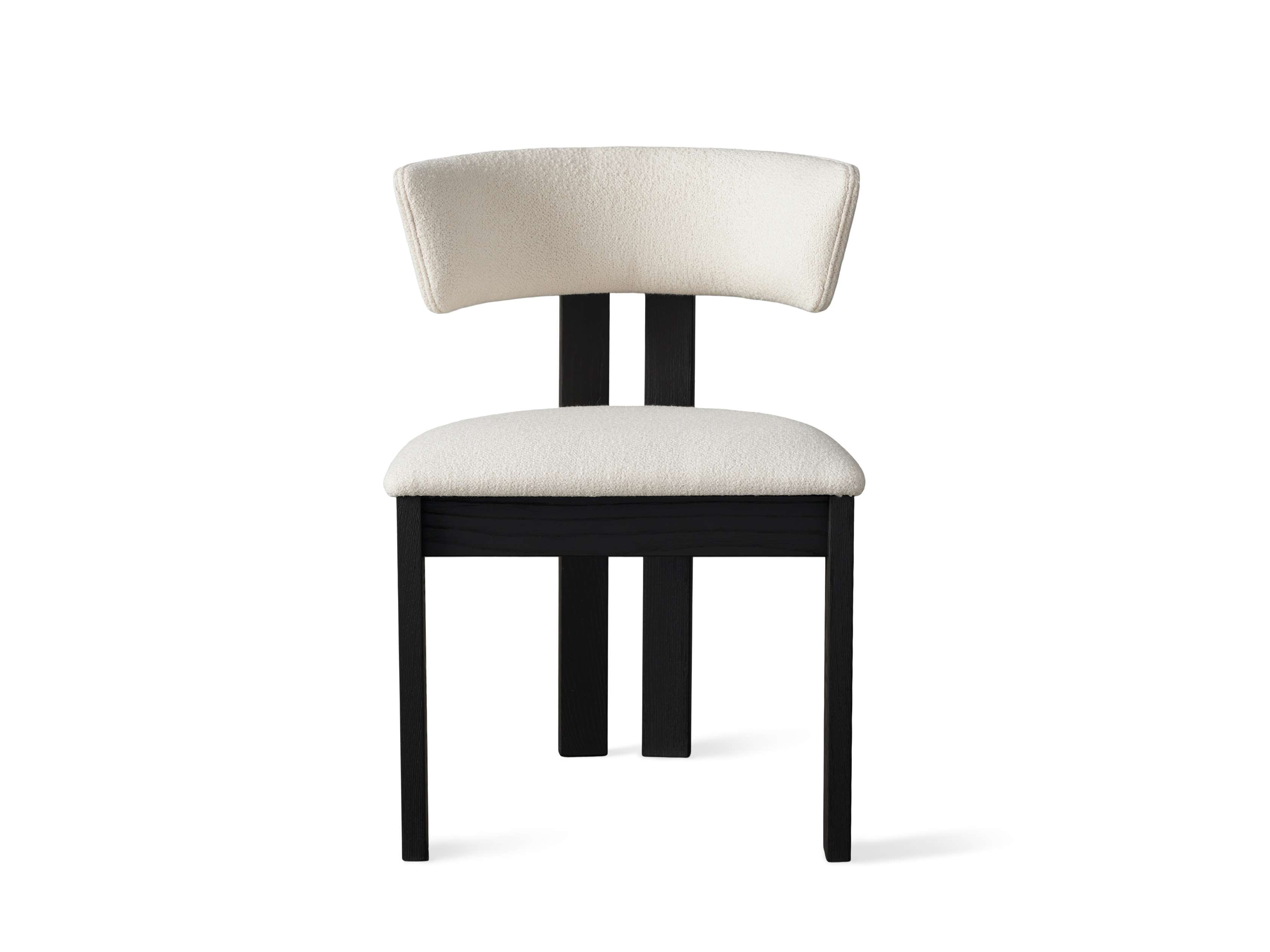 Rodin Dining Side Chair in Vesuvio Black