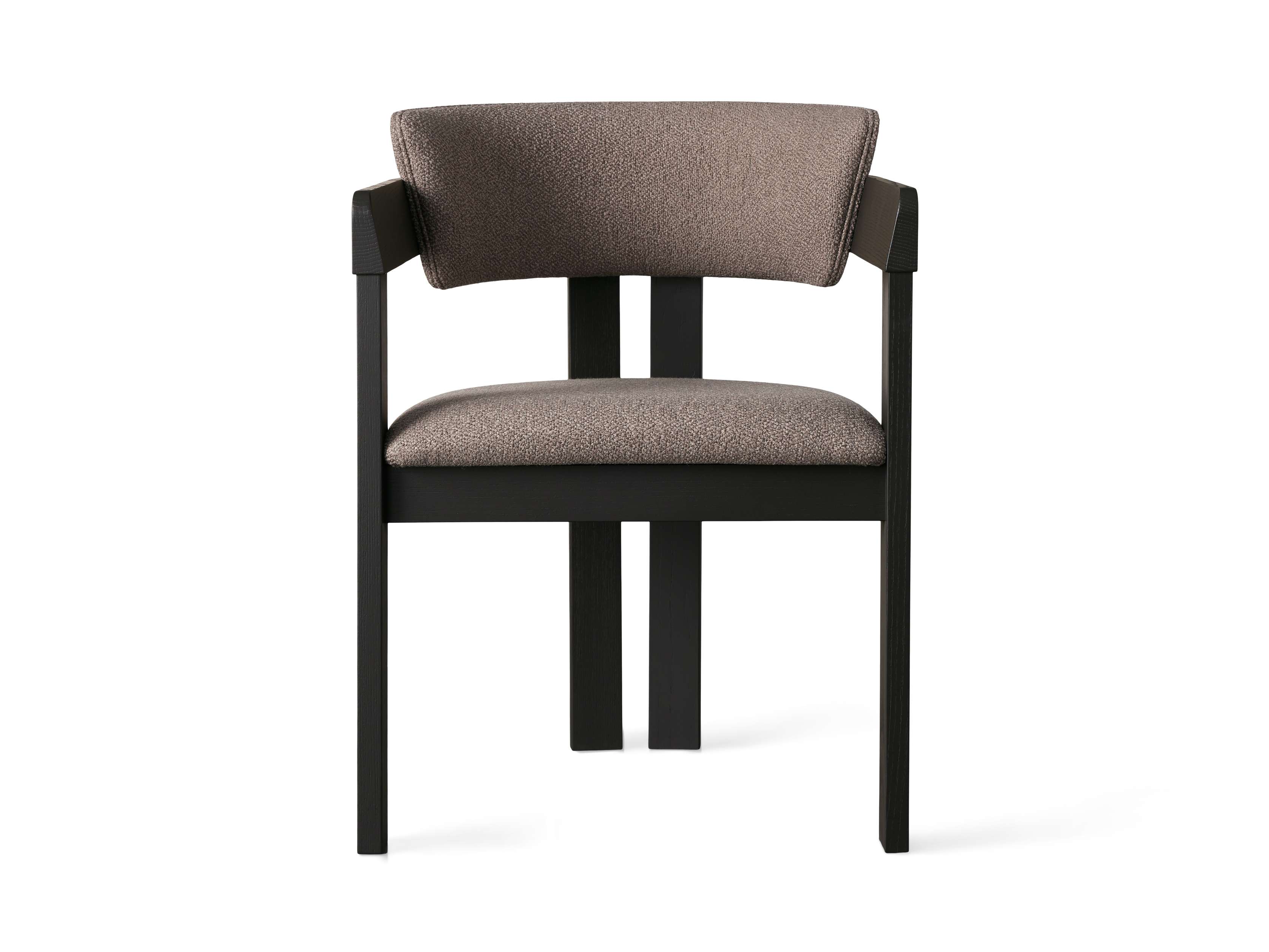 Rodin Dining Arm Chair in Vesuvio Black